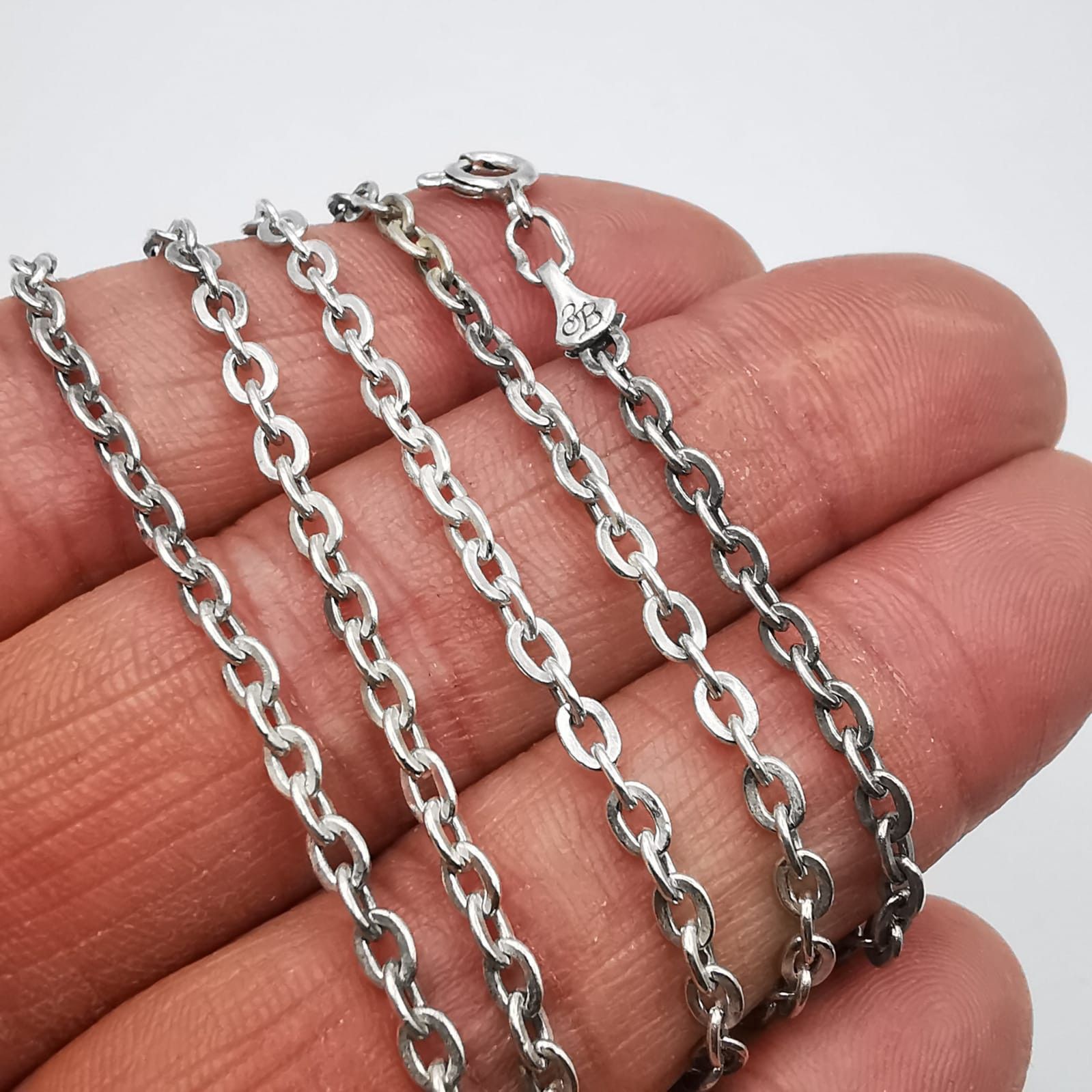 Sterling Silver Vintage Chain Necklece,925 Sterling Silver,Signed , 11,65g Size ONE SIZE - 2 Thumbnail