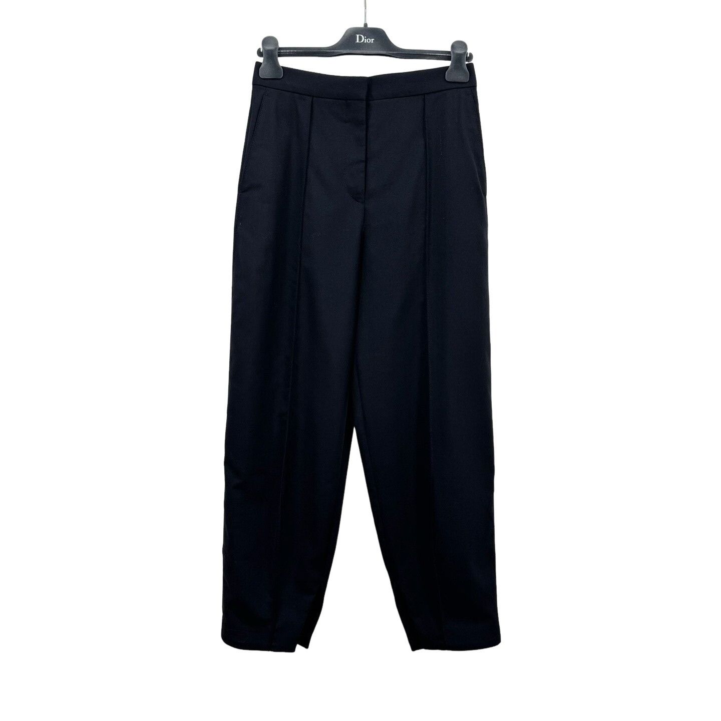 Loewe Loewe Black Wool Pleated Trousers FR 36 Size 26" / US 2 / IT 38 - 1 Thumbnail