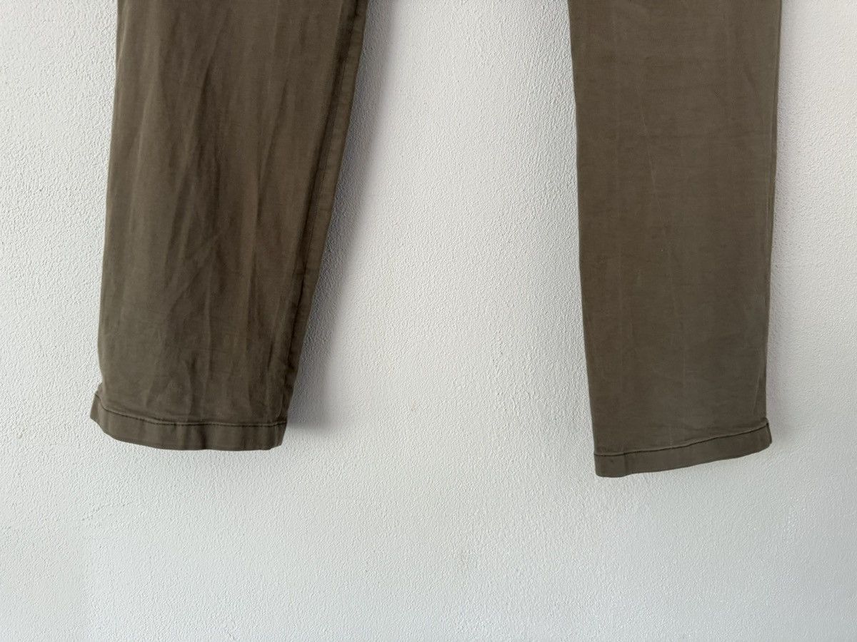 Prada Brown Cotton Zip Pants with Red Tab Detail Size US 38 / EU 54 - 9 Thumbnail