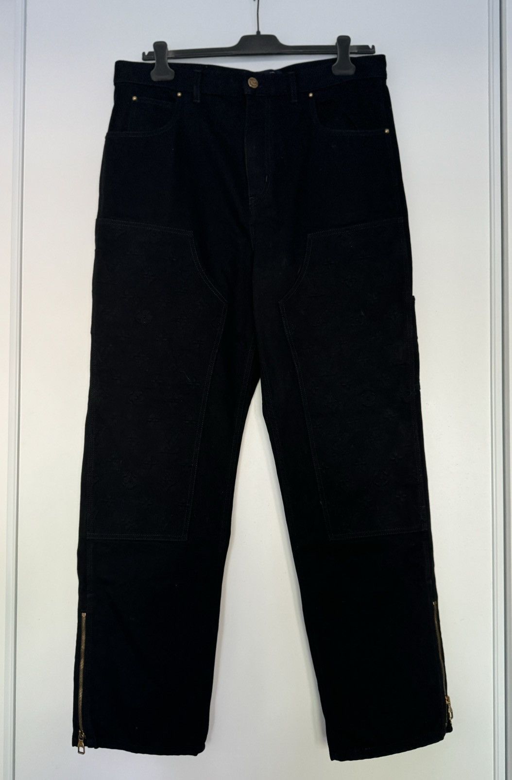 Louis Vuitton LV Monogram Detail Carpenter Denim Pants Size US 36 / EU 52 - 4 Thumbnail
