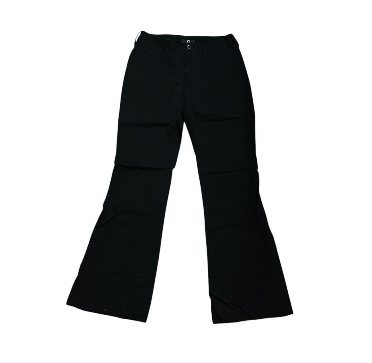 Yohji Yamamoto Vintage yohji yamamoto y’s flared black trousers Size 26" / US 2 / IT 38 - 1 Thumbnail