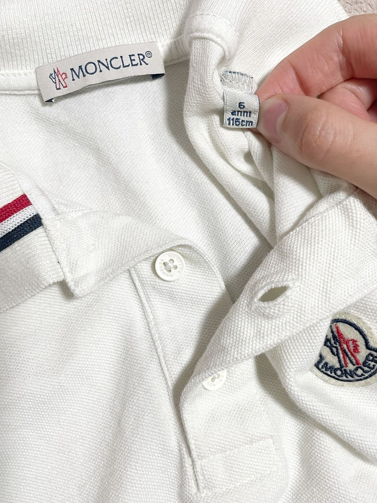 Moncler Vintage regby polo moncler kids long sleeve Size US XXS / EU 40 - 14 Thumbnail