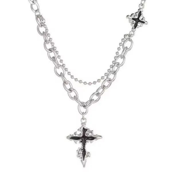 Jewelry Titanium Steel Cross Necklace Size ONE SIZE - 5 Thumbnail