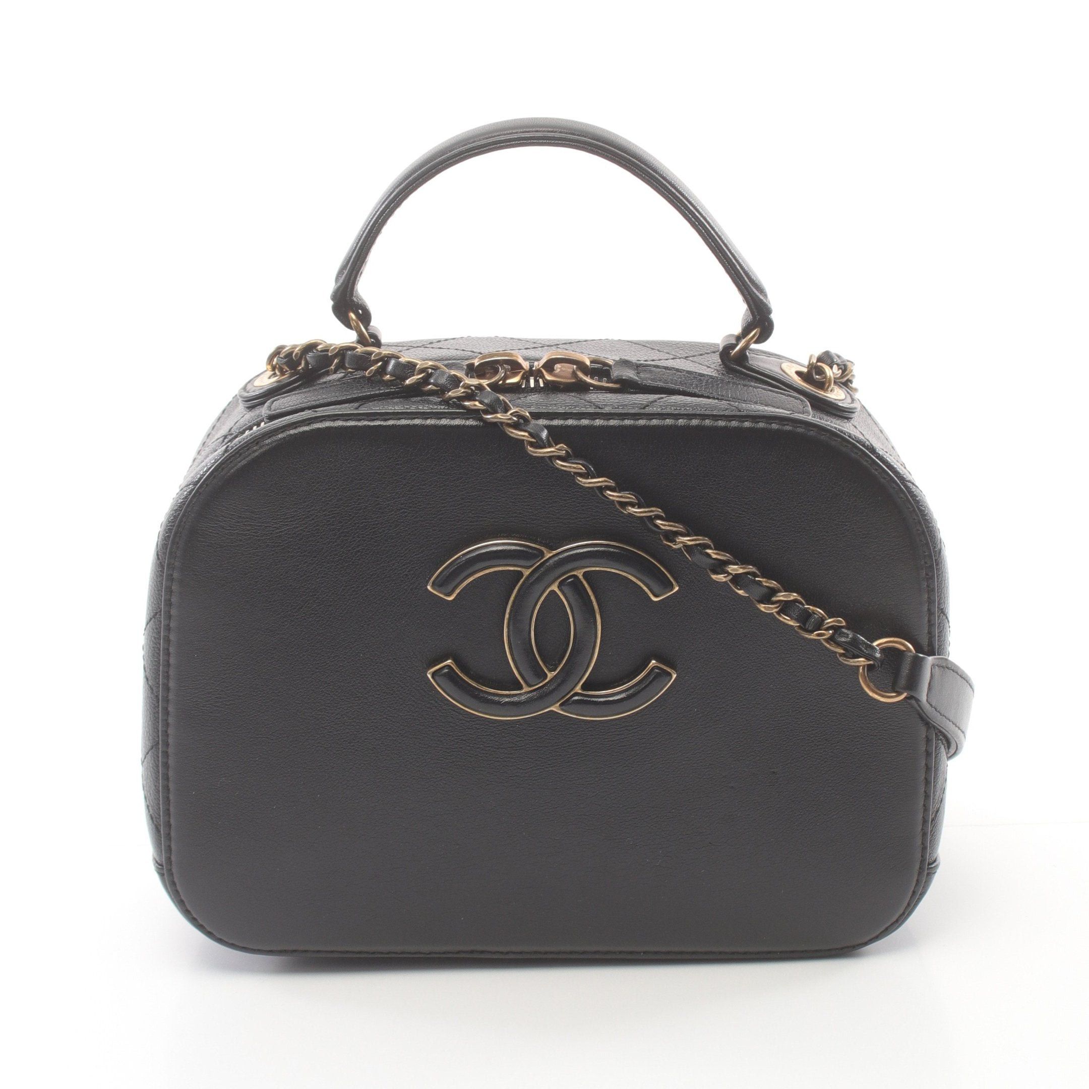 Chanel Chanel Matelasse Camera Bag Chain Shoulder Leather Black Gold Hardware Size ONE SIZE - 1 Thumbnail
