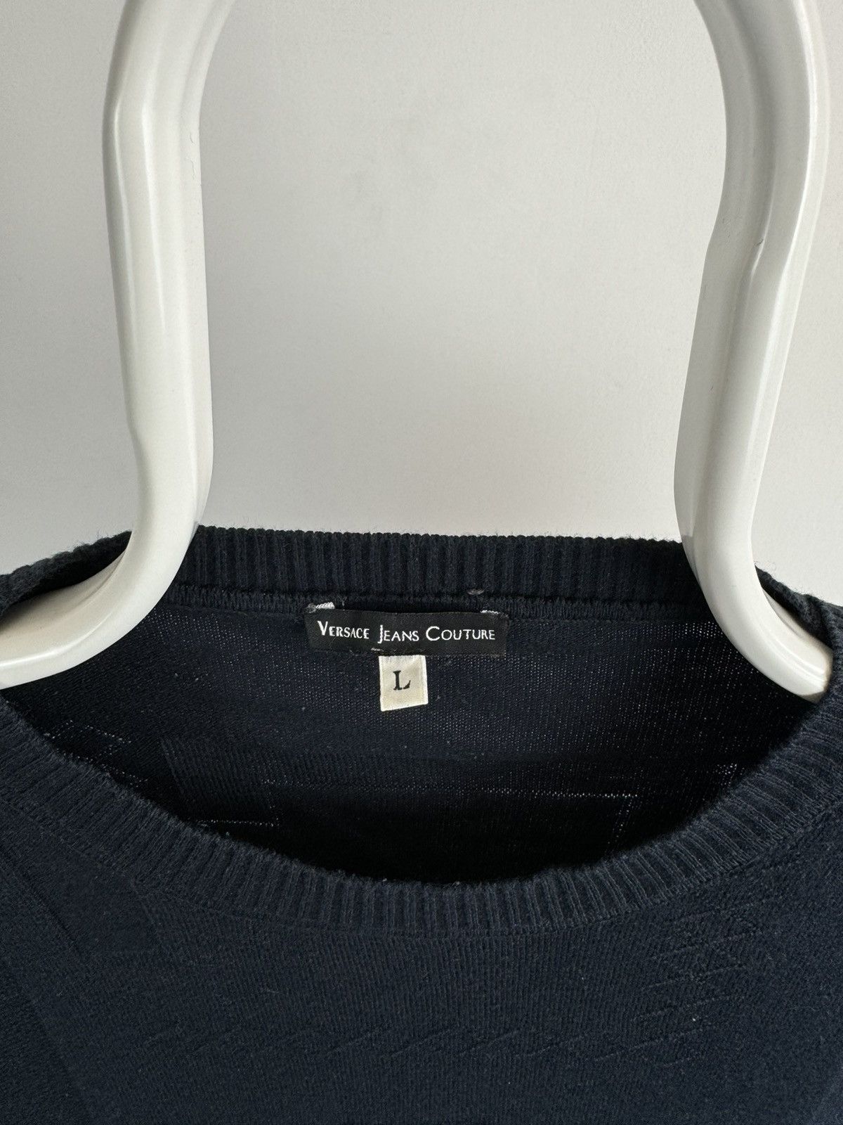 Versace Jeans Couture Vintage Versace Jeans Couture Structure Logo Jumper Sweater Size US L / EU 52-54 / 3 - 3 Thumbnail