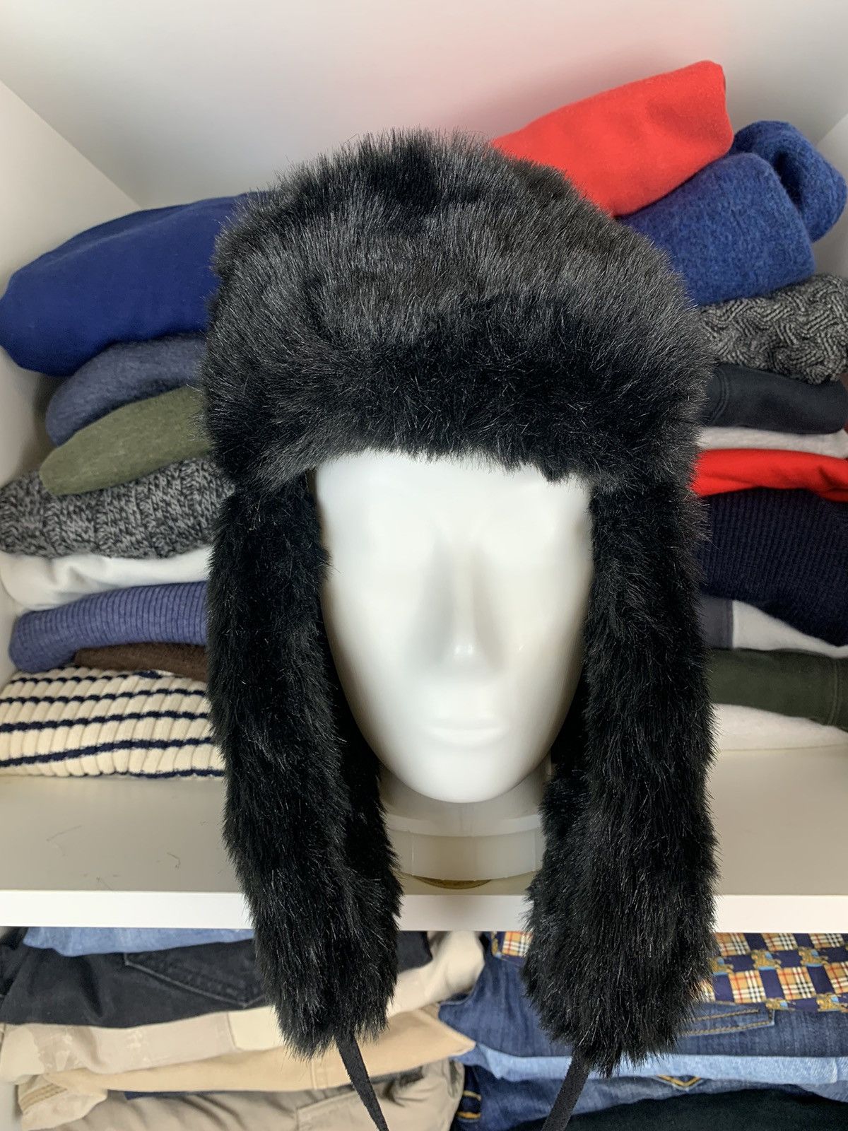 Japanese Brand Y2K Ushanka Faux Fuzzy Fur Hat Size ONE SIZE - 2 Thumbnail