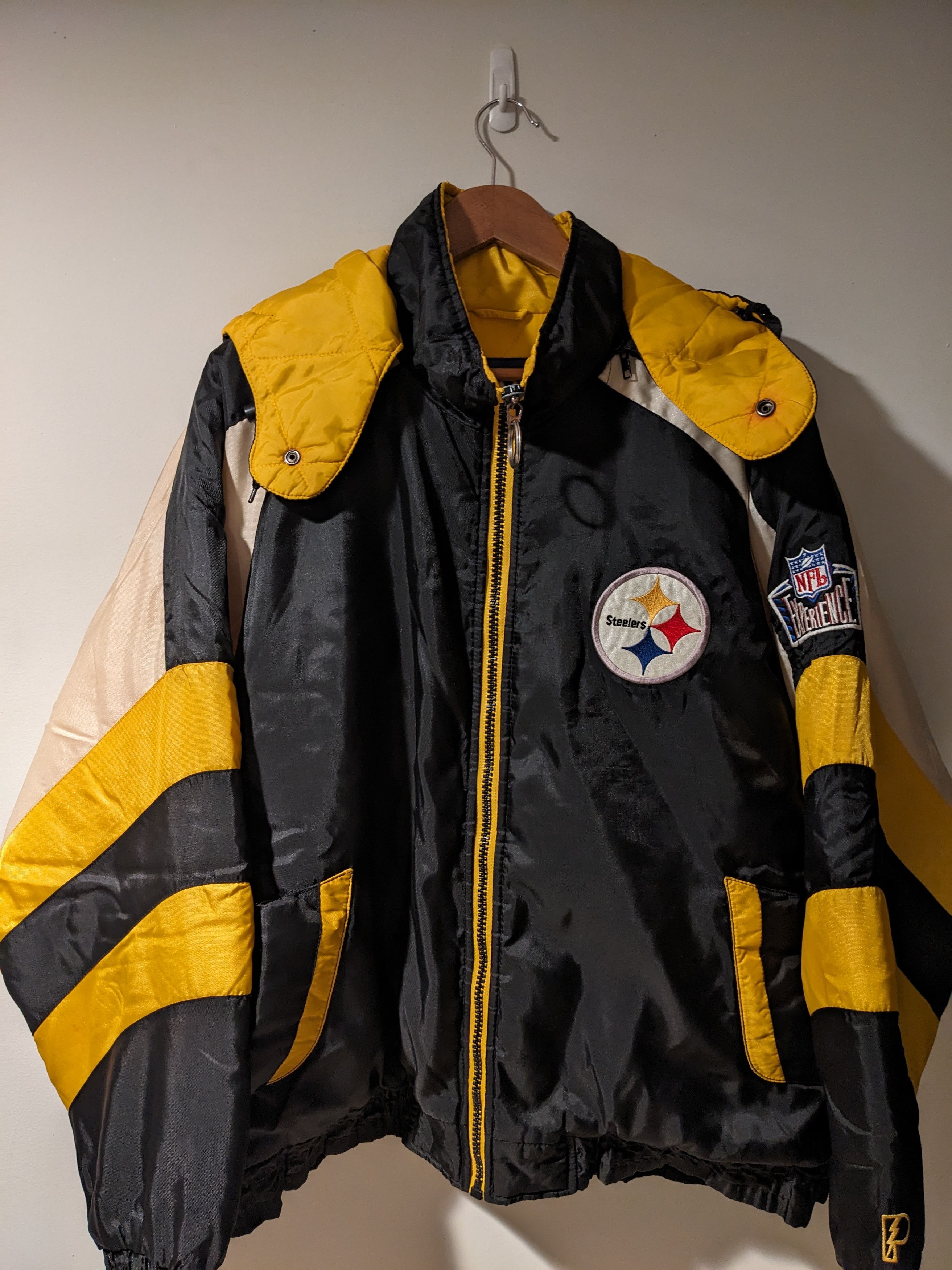 Pro Player × Vintage Vintage 90s Pittsburgh Steelers NFL Pro Player Jacket Size US XL / EU 56 / 4 - 4 Thumbnail