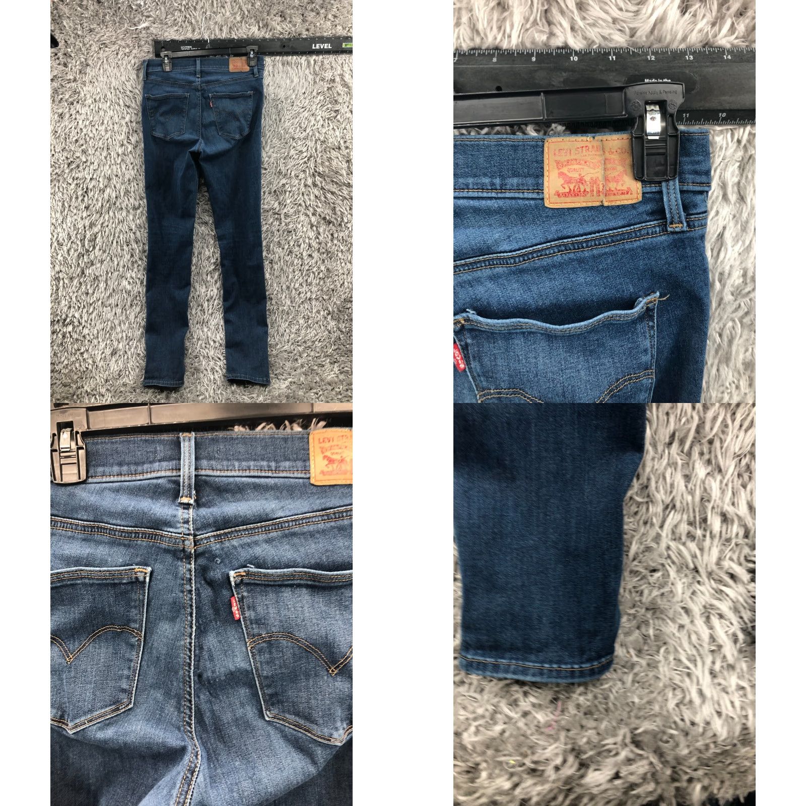 Levi's Levi's Slimming Skinny Jeans Size 30 Womens Medium Wash Blue FLAW Size 30" / US 8 / IT 44 - 9 Thumbnail