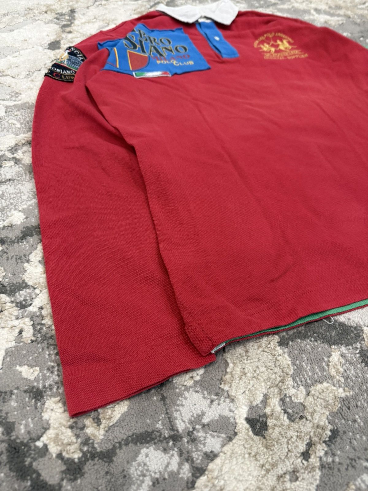 La Martina La Martina Longsleeve Ambrosiano Milano Polo Club L Arhivio Size US L / EU 52-54 / 3 - 4 Thumbnail
