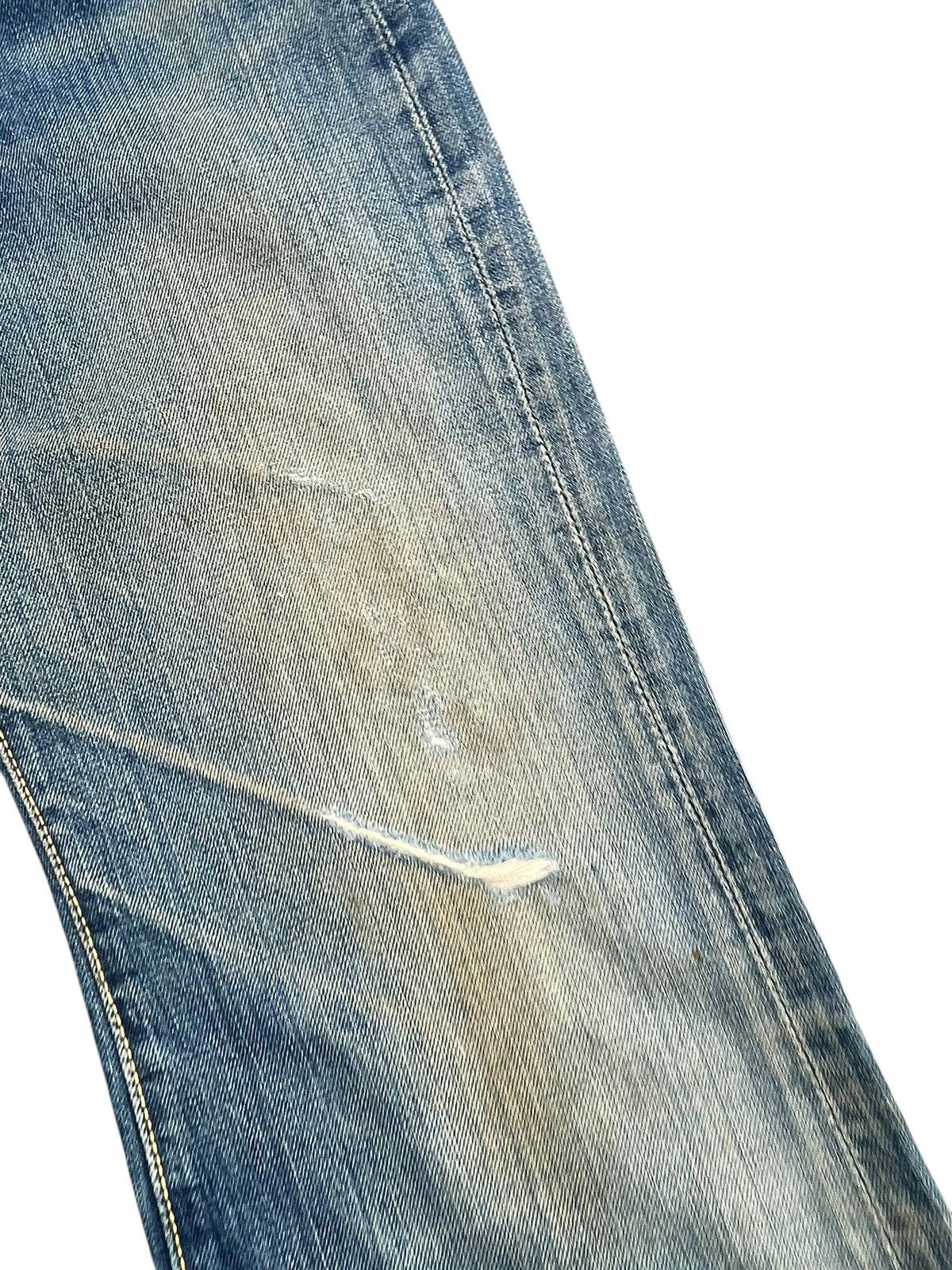 Japanese Brand Vintage Bell Bottom Bigstone Faded Distresed Size US 29 - 7 Thumbnail
