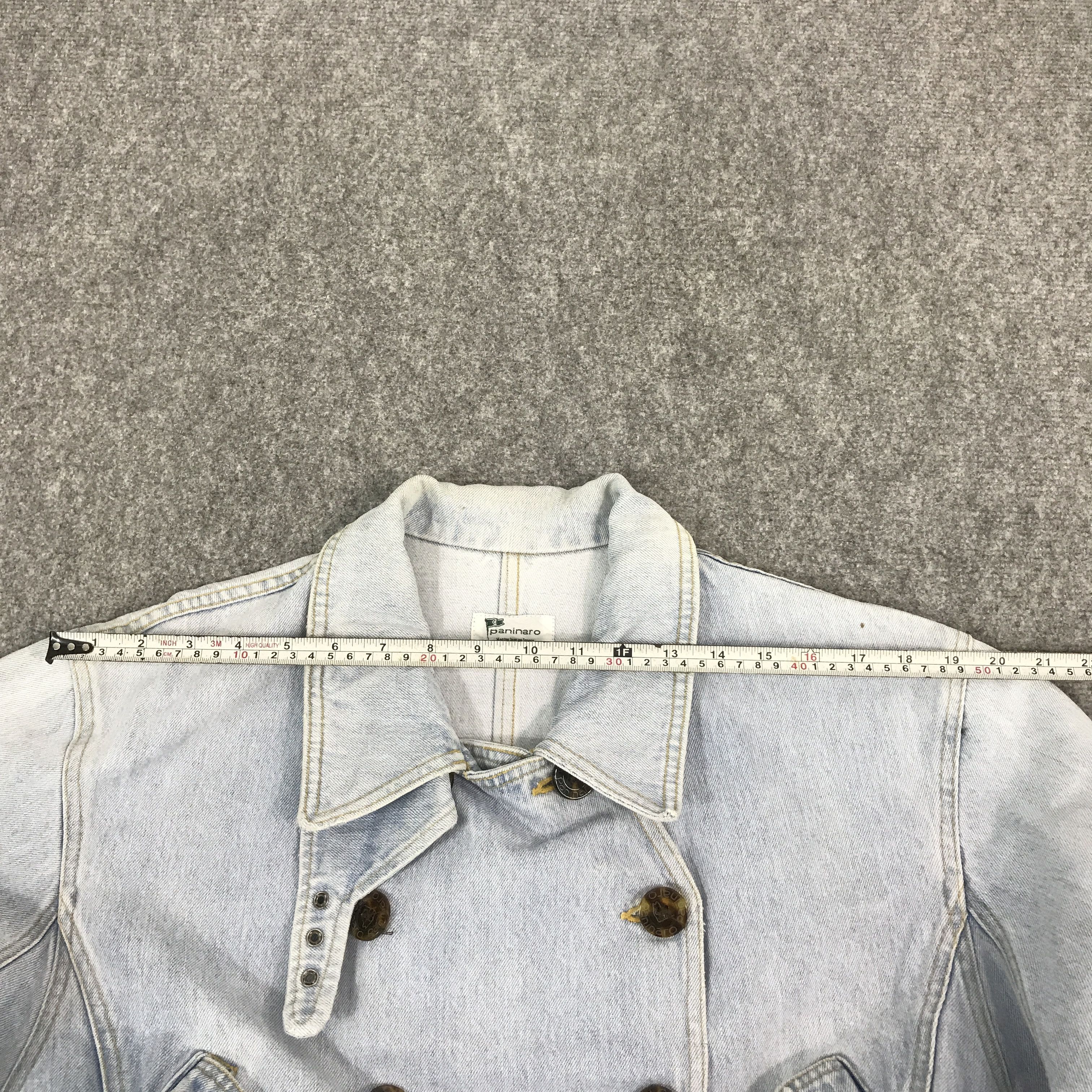 Designer × Japanese Brand JAPAN PANINARO DENIM LIGHT WASH CROPPED JACKET Size US L / EU 52-54 / 3 - 9 Thumbnail