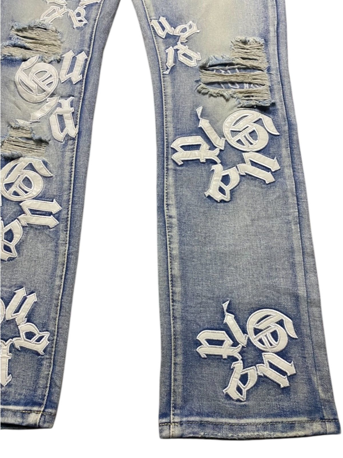 Japanese Brand Crazy Wash Japanese Brand Chrome heart Style Slim Fit Jeans Size US 30 / EU 46 - 10 Thumbnail