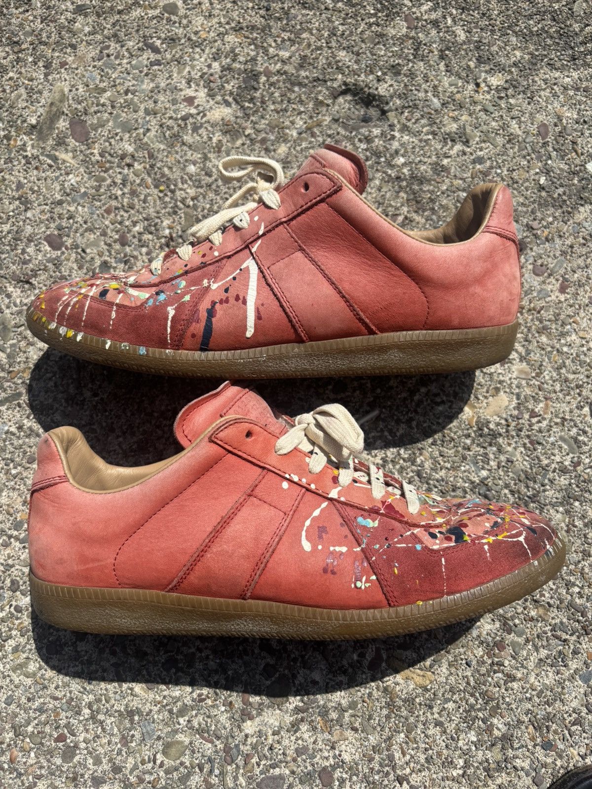 Maison Margiela Maison Margiela Paint Splatter Replica GAT Size US 9.5 / EU 42-43 - 2 Thumbnail