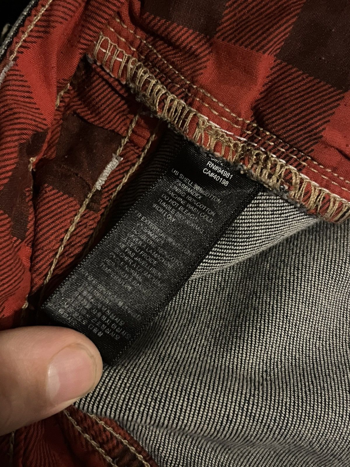 If Six Was Nine Vintage Archive Jeans DarkBlue Y2K Punk Japanese Denim Size US 30 / EU 46 - 4 Thumbnail