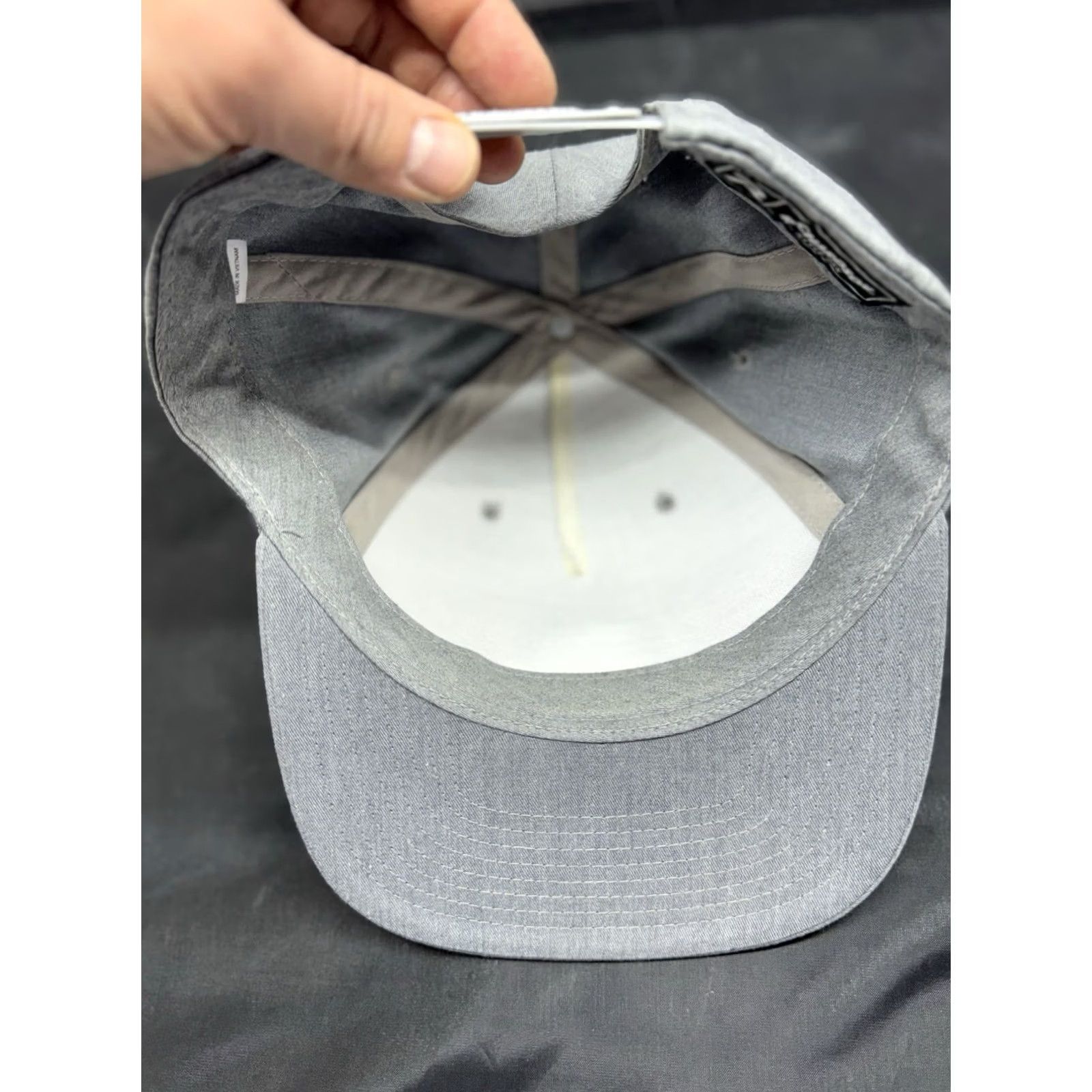 Vintage Richardson Scotish Crest Lion Shield ES Embroidered Patch Logo Cap Hat Gray Snapback One Size Mens Size ONE SIZE - 3 Thumbnail