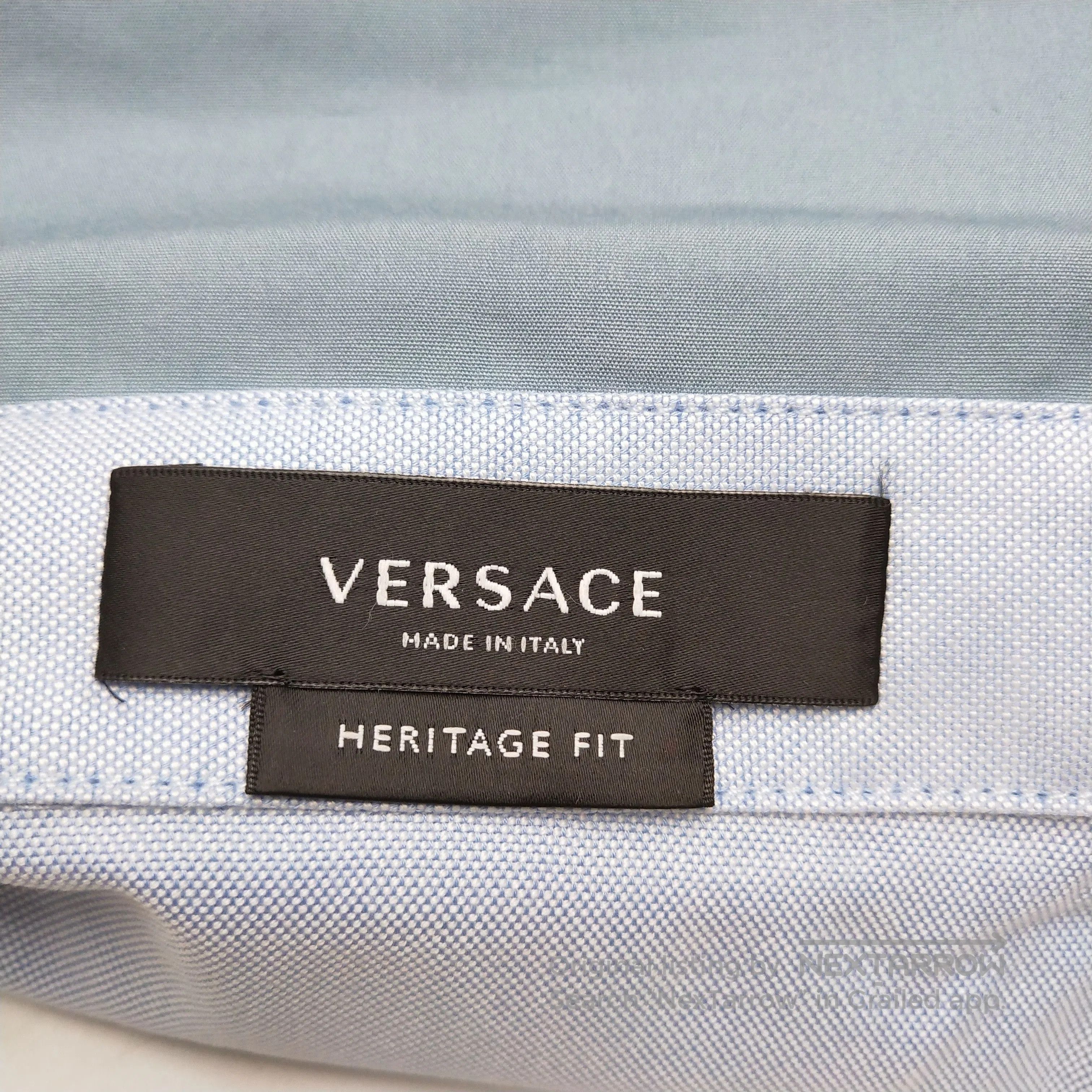 Versace Versace Cotton Colorblock Logo Collared Shirt. Size US XL / EU 56 / 4 - 5 Thumbnail