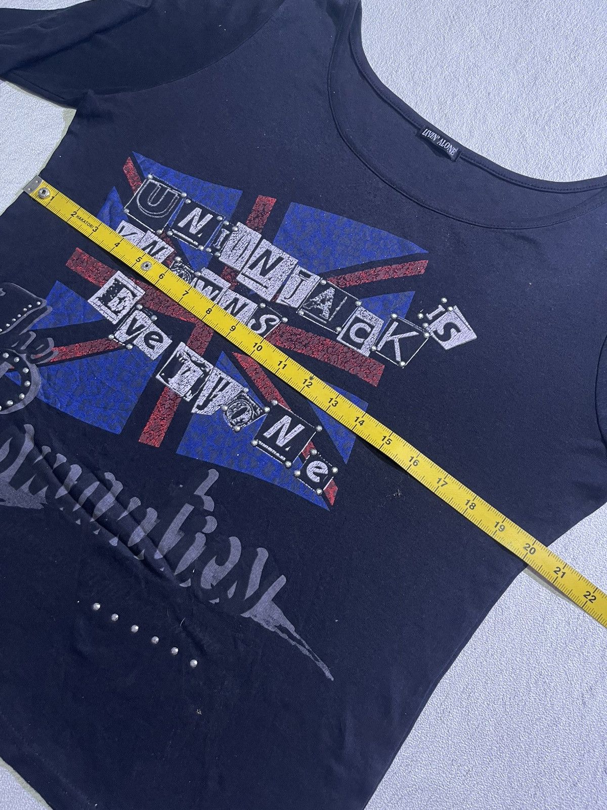 Hysteric Glamour VINTAGE Y2K LIVIN ALONE long sleeve tshirt ifsix LGB style Size US M / EU 48-50 / 2 - 8 Thumbnail