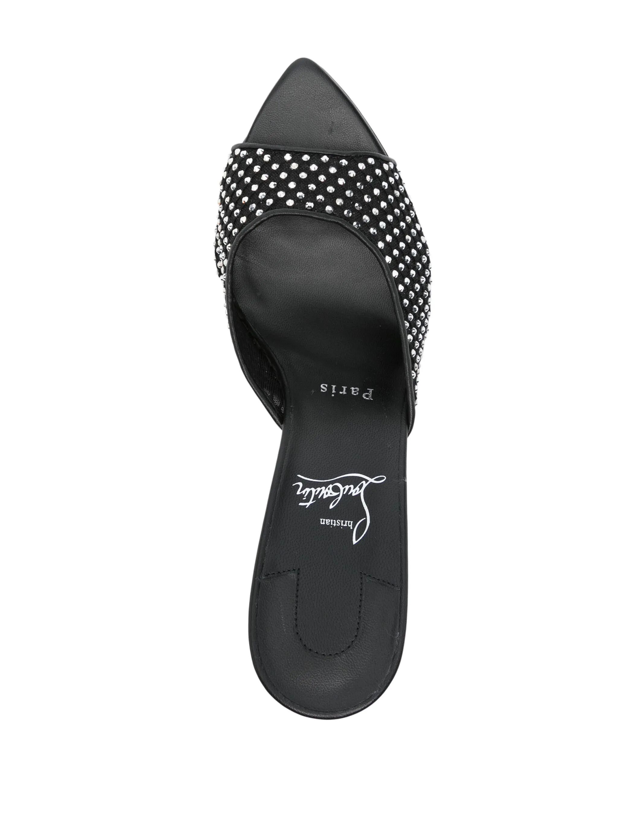 Christian Louboutin oc11z0625 Mules in Black Size US 8.5 / IT 38.5 - 3 Thumbnail
