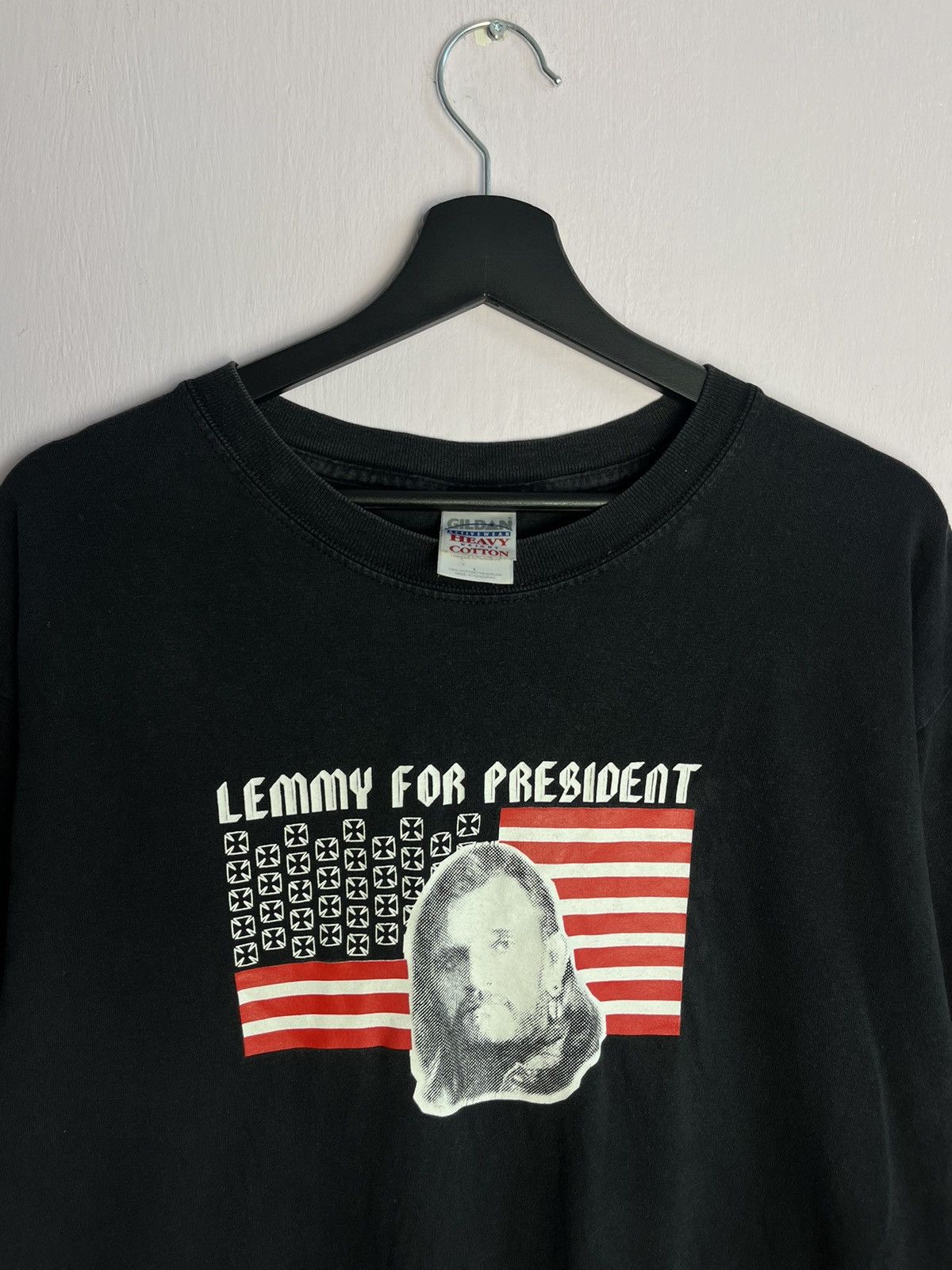 Band Tees × Vintage Vintage Motörhead Lemmy for president T-shirt Black Size US L / EU 52-54 / 3 - 2 Thumbnail