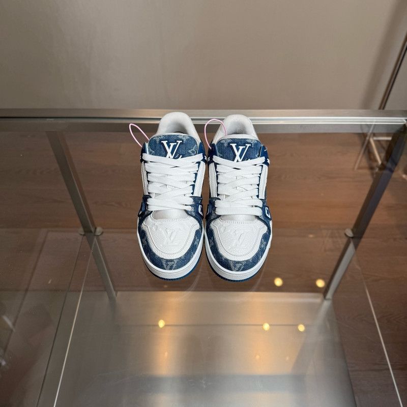 Louis Vuitton Louis Vuitton Denim Low-Top Fashion Sneakers -2508 Size US 7.5 / EU 40-41 - 6 Thumbnail