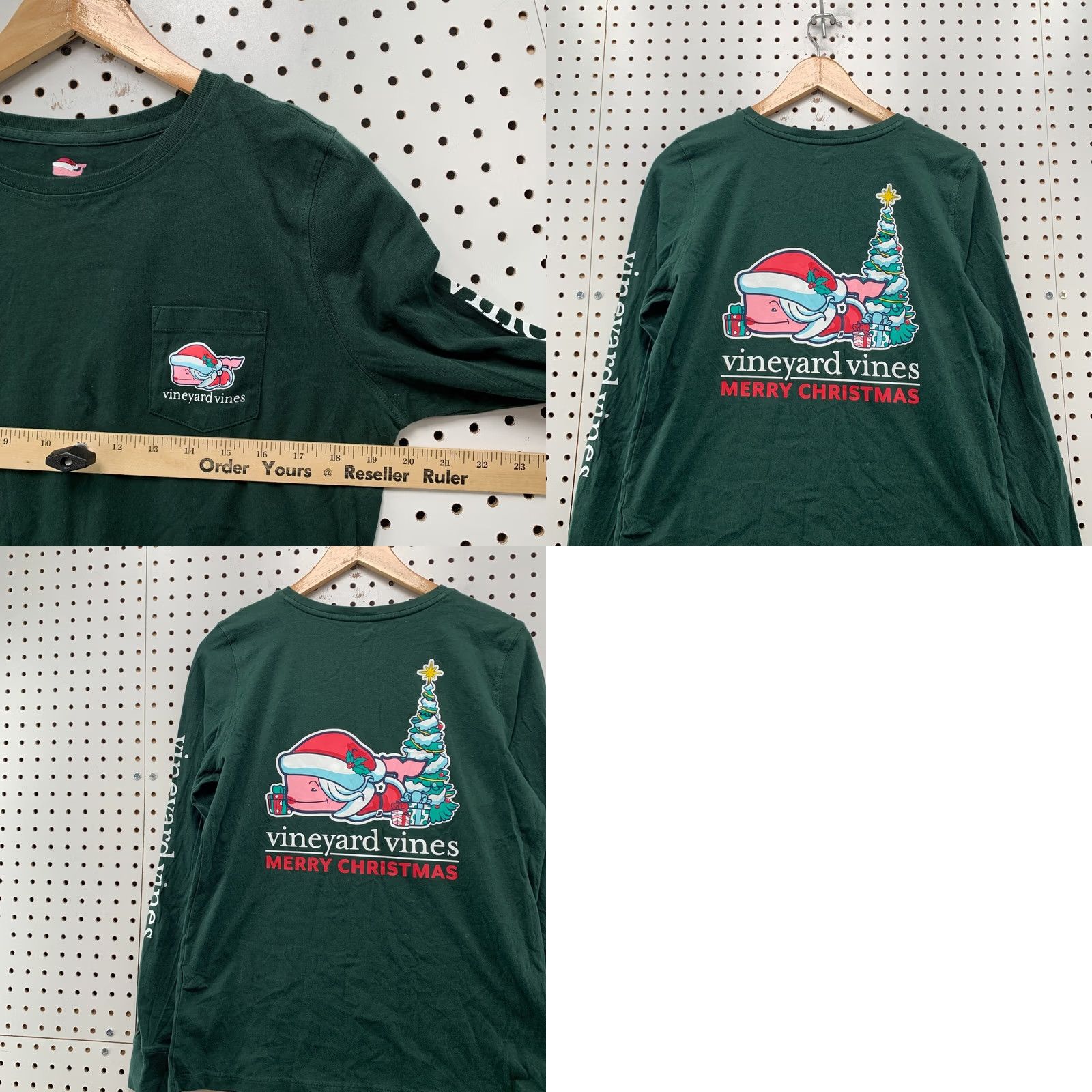Vineyard Vines Vineyard Vines Christmas Pocket Shirt Mens Medium Green Whale 19.5x25 Size US M / EU 48-50 / 2 - 9 Thumbnail