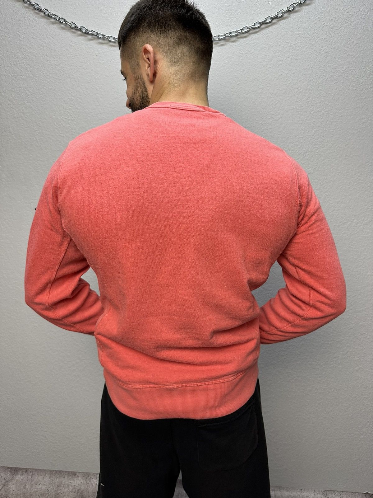 Stone Island × Vintage Vintage Stone Island Pink Sweatshirt Cotton Patch Logo Size US S / EU 44-46 / 1 - 6 Thumbnail