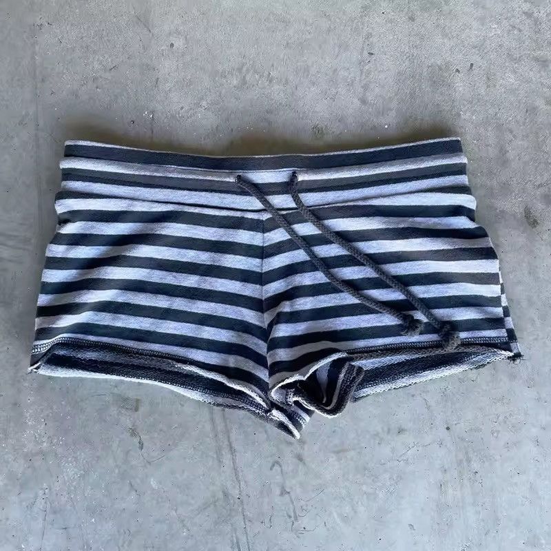Other Striped Streetwear Retro Y2k Mini Embroidery Shorts Size 25" / US 0 / IT 36 - 1 Thumbnail