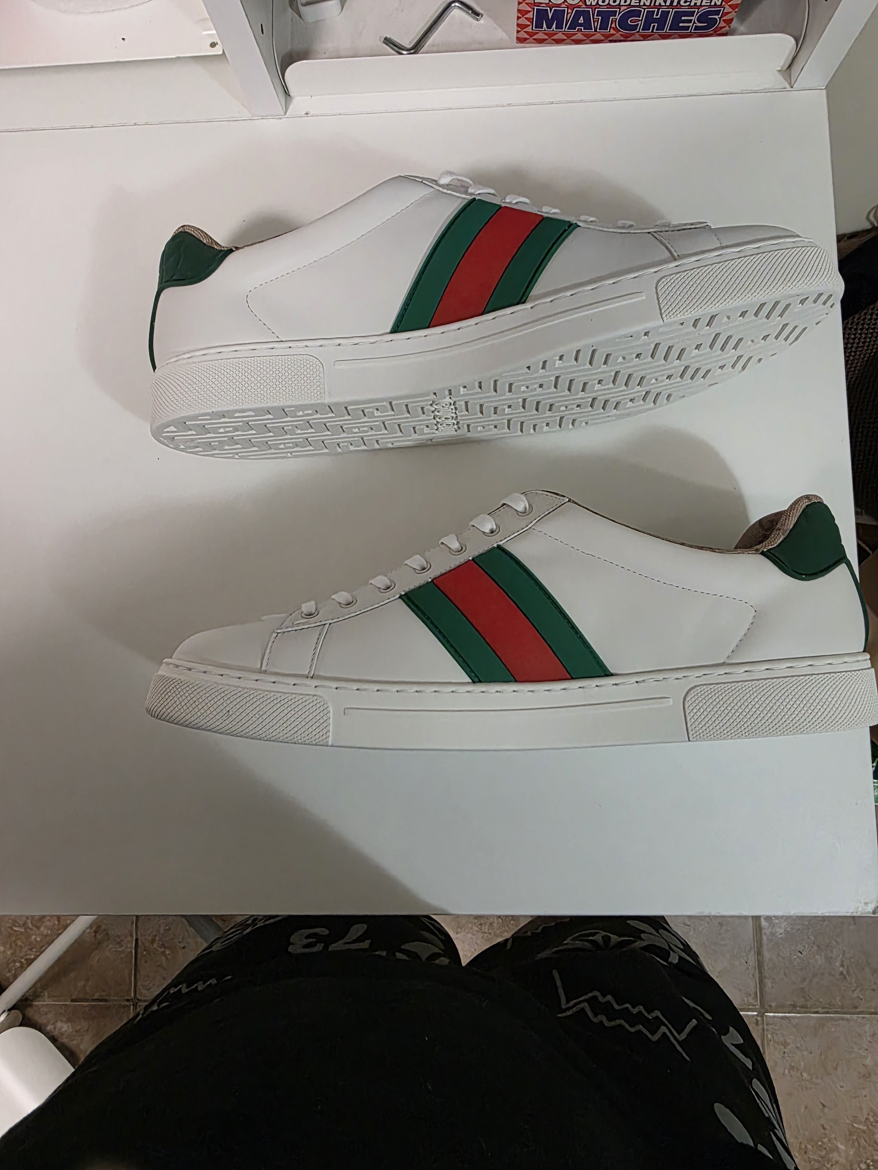 Gucci Gucci Ace Luxury Web Logo Size US 14 / EU 47 - 3 Thumbnail