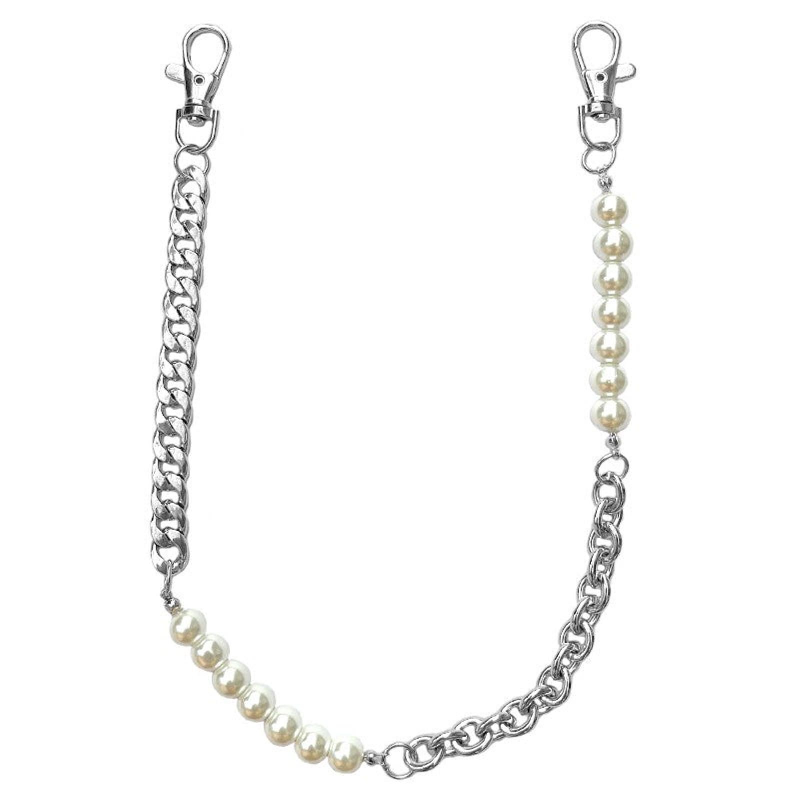 Vintage Pearl Wallet Chain, Pants Chain Size ONE SIZE - 5 Thumbnail