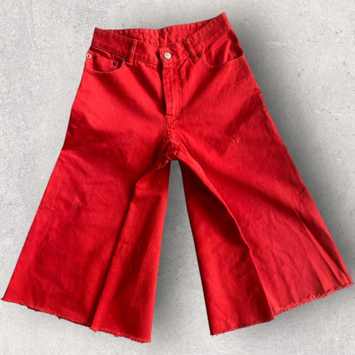 Maison Margiela MM6 Wide Leg Jorts Denim Size 26" / US 2 / IT 38 - 3 Thumbnail