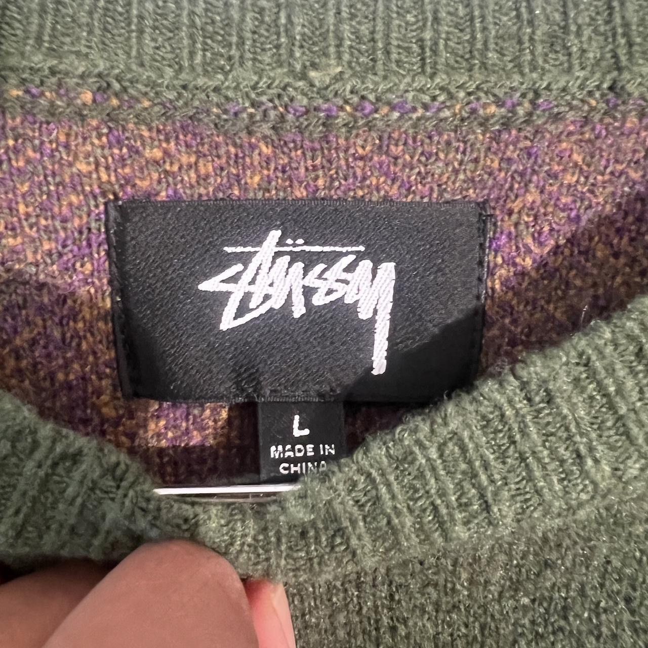 Stussy 💚 SS21 Stussy Paisley Green Sweater Size US L / EU 52-54 / 3 - 3 Thumbnail