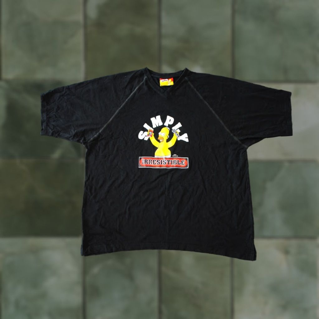Vintage CARTOON NETWORK X THE SIMPSONS VINTAGE 2004 HOMER BEER T-SHIRT BLACK XL Y2K T-SHIRT Size US XL / EU 56 / 4 - 1 Thumbnail