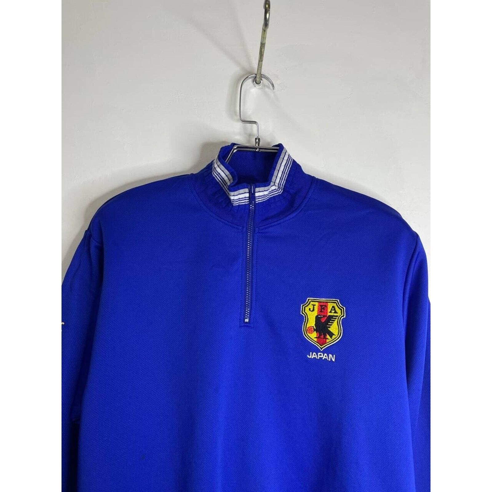 Asics × Vintage Asics Japan National Team Quarter Zip Sweatshirt Pullover Size US S / EU 44-46 / 1 - 4 Thumbnail