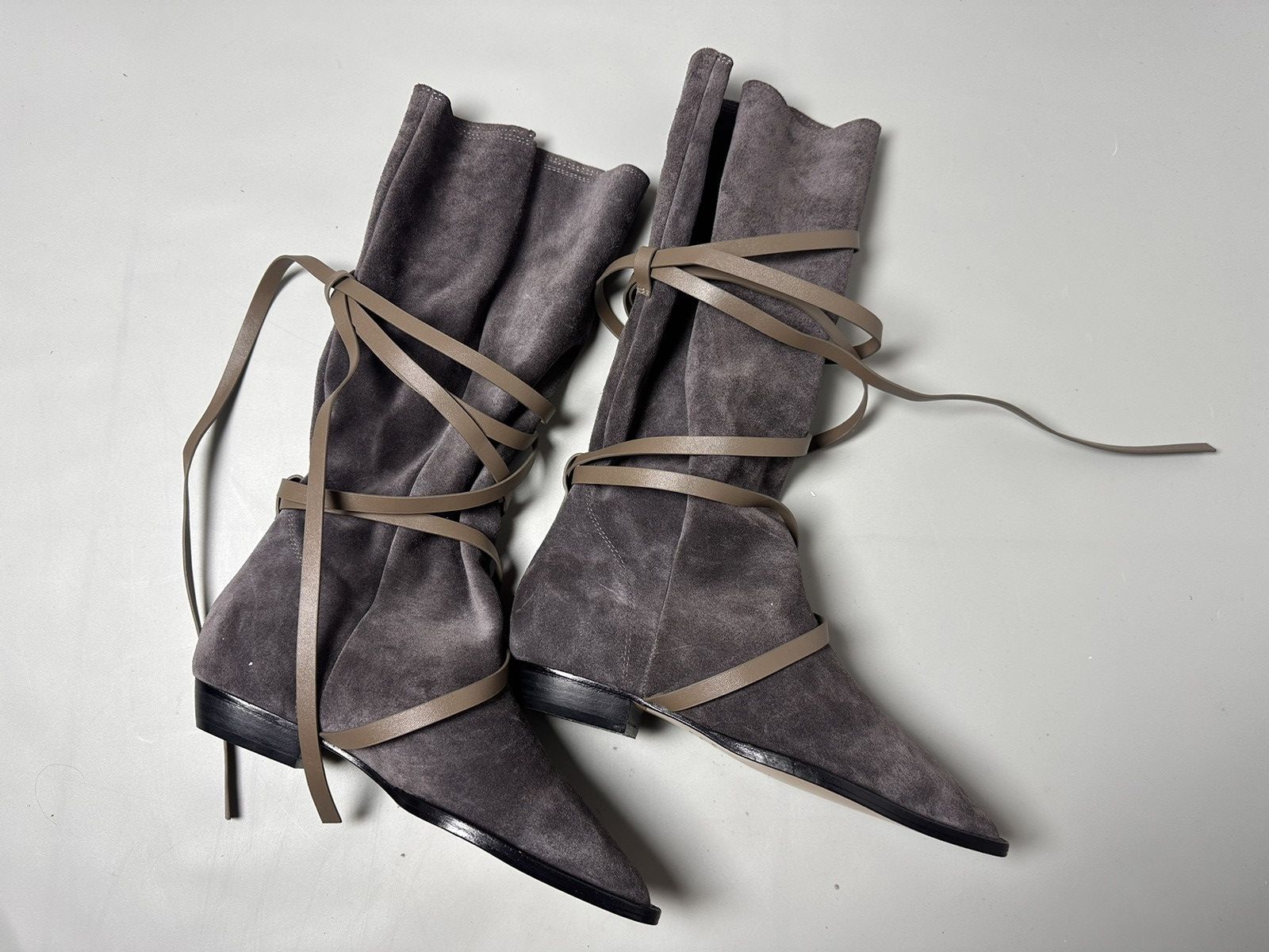 Isabel Marant Isabel Marant — Siane Pointed Suede Knee-High Boots Size US 8 / IT 38 - 8 Thumbnail