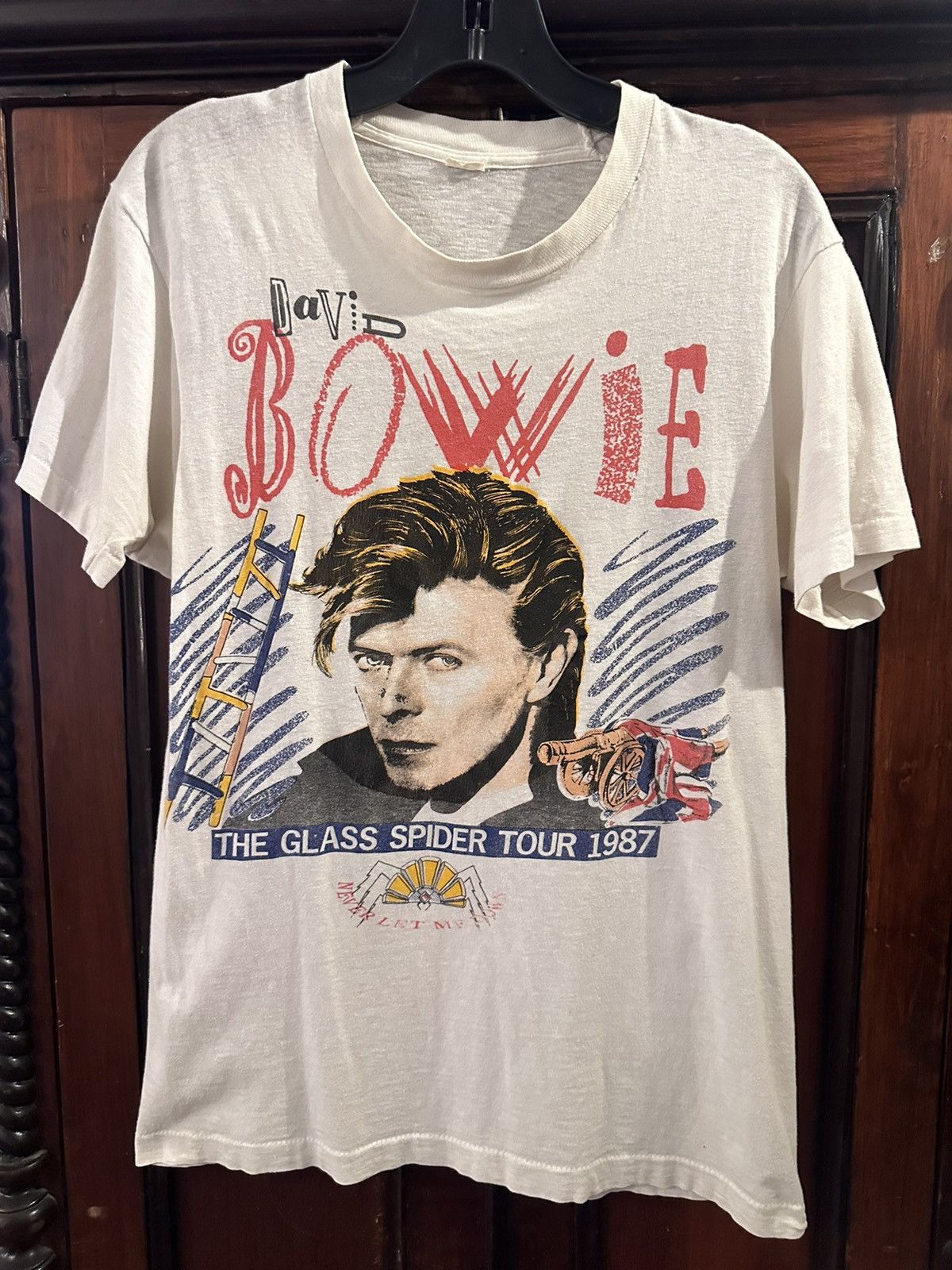 Vintage David Bowie Glass Spider Tour T-shirt Vintage Size US L / EU 52-54 / 3 - 1 Thumbnail