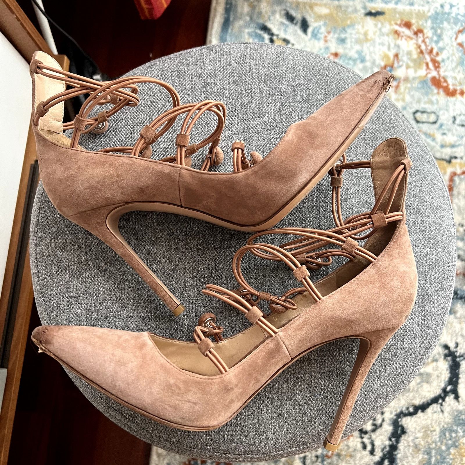 Gianvito Rossi gianvito rossi marquis suede pumps straps size 38.5 38 1/2 Size US 8.5 / IT 38.5 - 7 Thumbnail