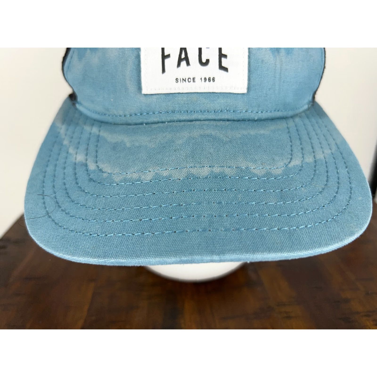 The North Face The North Face Hat Cap Snapback Adult Blue Panel Trucker Distressed Poly 1966 Size ONE SIZE - 3 Thumbnail