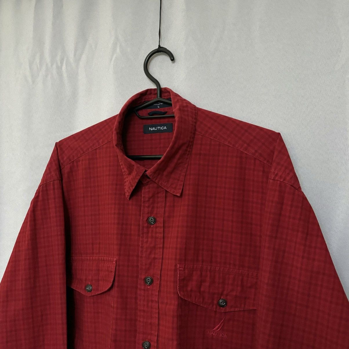 Nautica Nautica shirt button up red large vintage rare Size US L / EU 52-54 / 3 - 2 Thumbnail