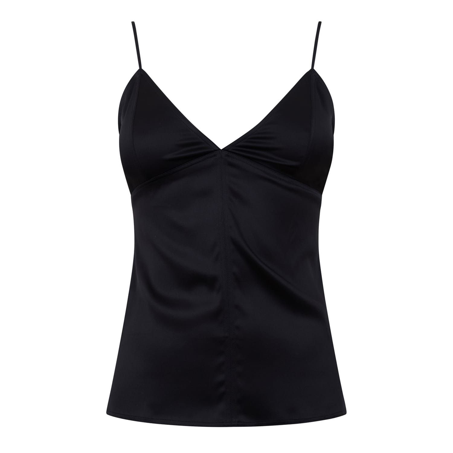 Bottega Veneta Bottega Veneta V-Neck Slim Fit Tank in Black Size S / US 4 / IT 40 - 1 Thumbnail