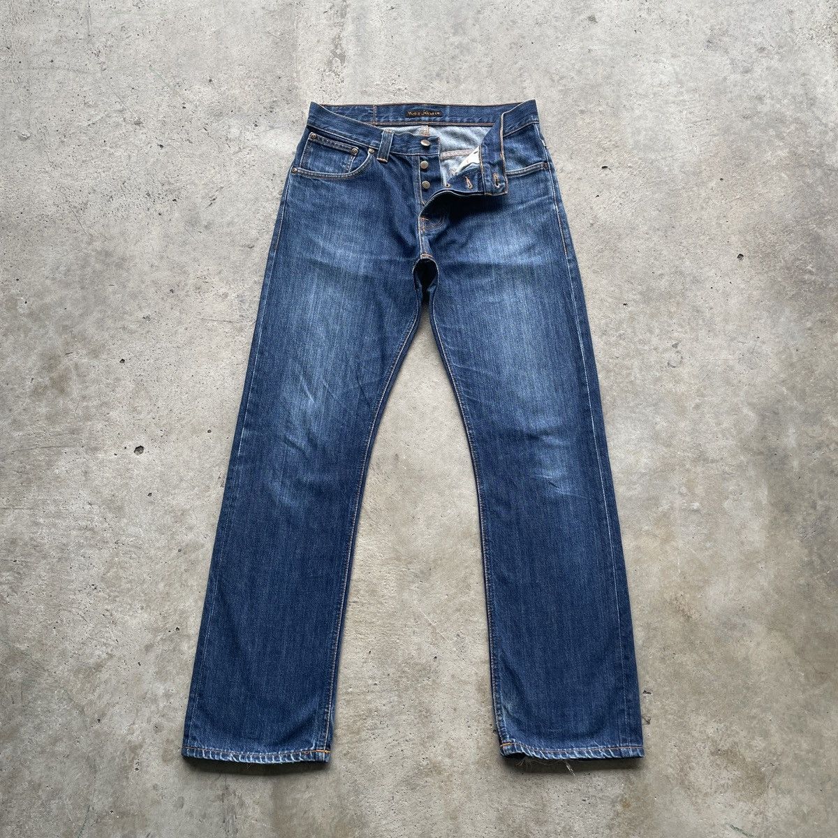 Nudie Jeans W32x31 Vintage Nudie Jeans Faded FlyButton Denim Pants Size US 32 / EU 48 - 1 Thumbnail
