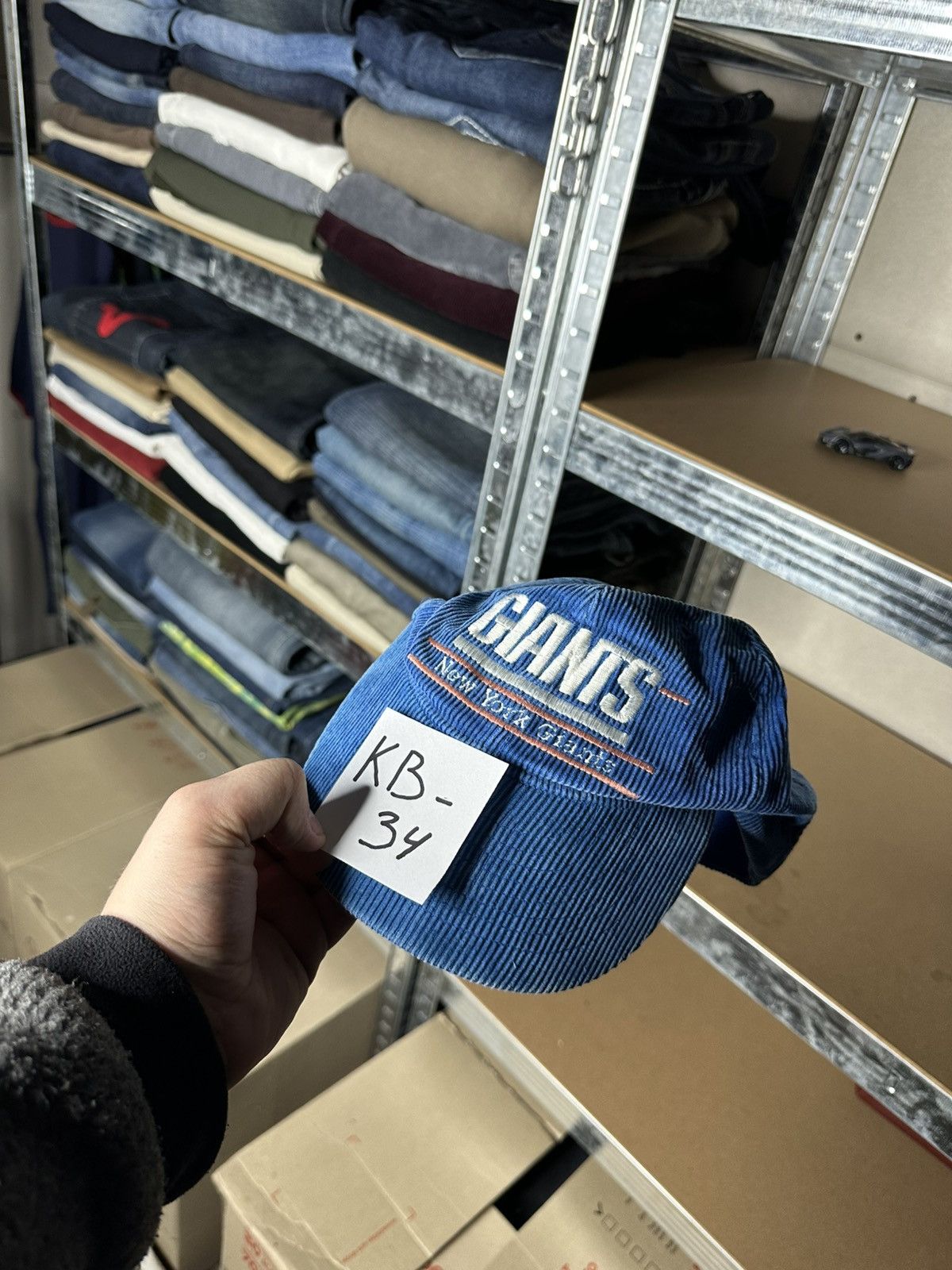 NFL Vintage New York Giants Corduroy Snapback Cap Hat 90s NFL Size ONE SIZE - 13 Thumbnail
