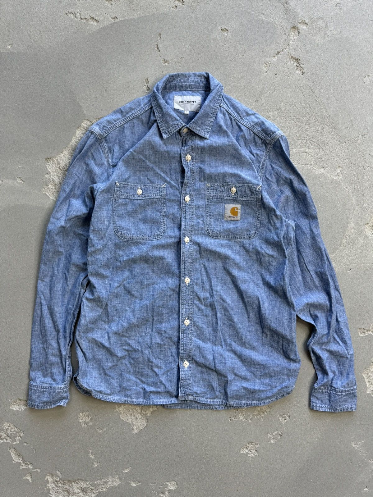 Carhartt × Vintage CARHARTT VINTAGE SALINAC WORKWEAR USA STYLE JEANS SHIRT Size US L / EU 52-54 / 3 - 1 Thumbnail