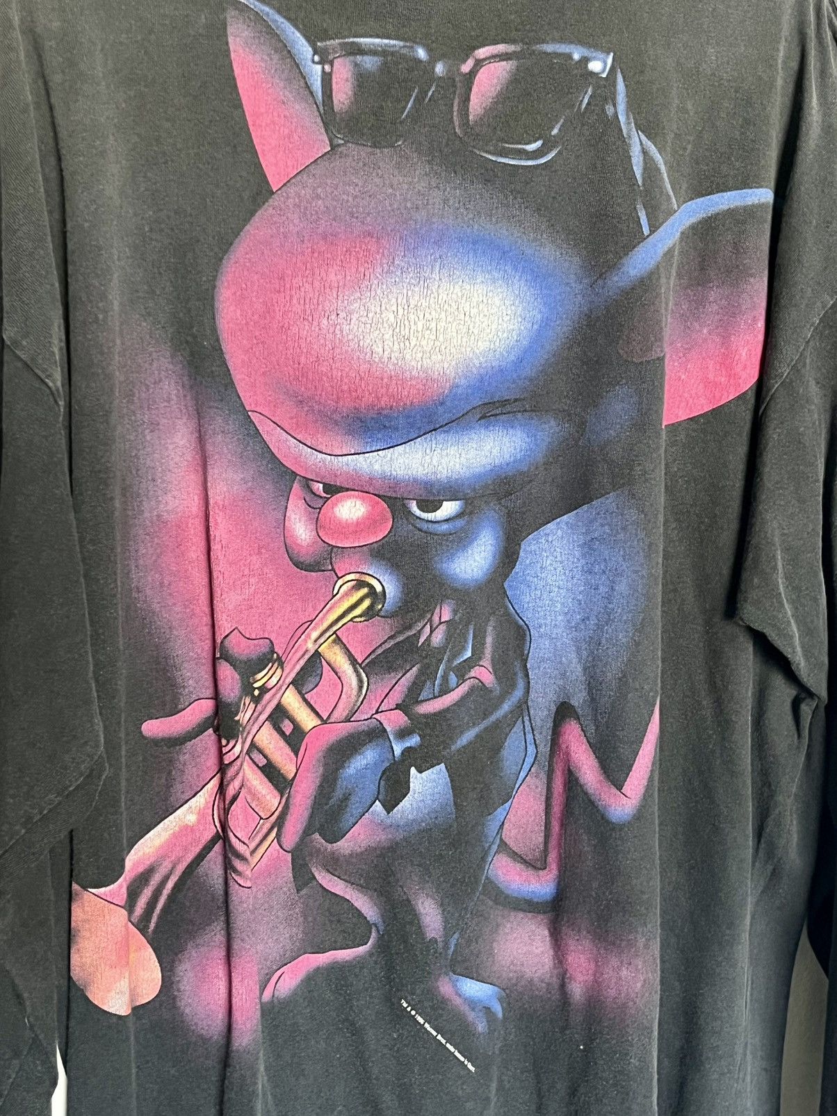 Warner Bros PINKY & THE BRAIN 1995 Animaniacs shirt XL Brain Size US XL / EU 56 / 4 - 1 Thumbnail
