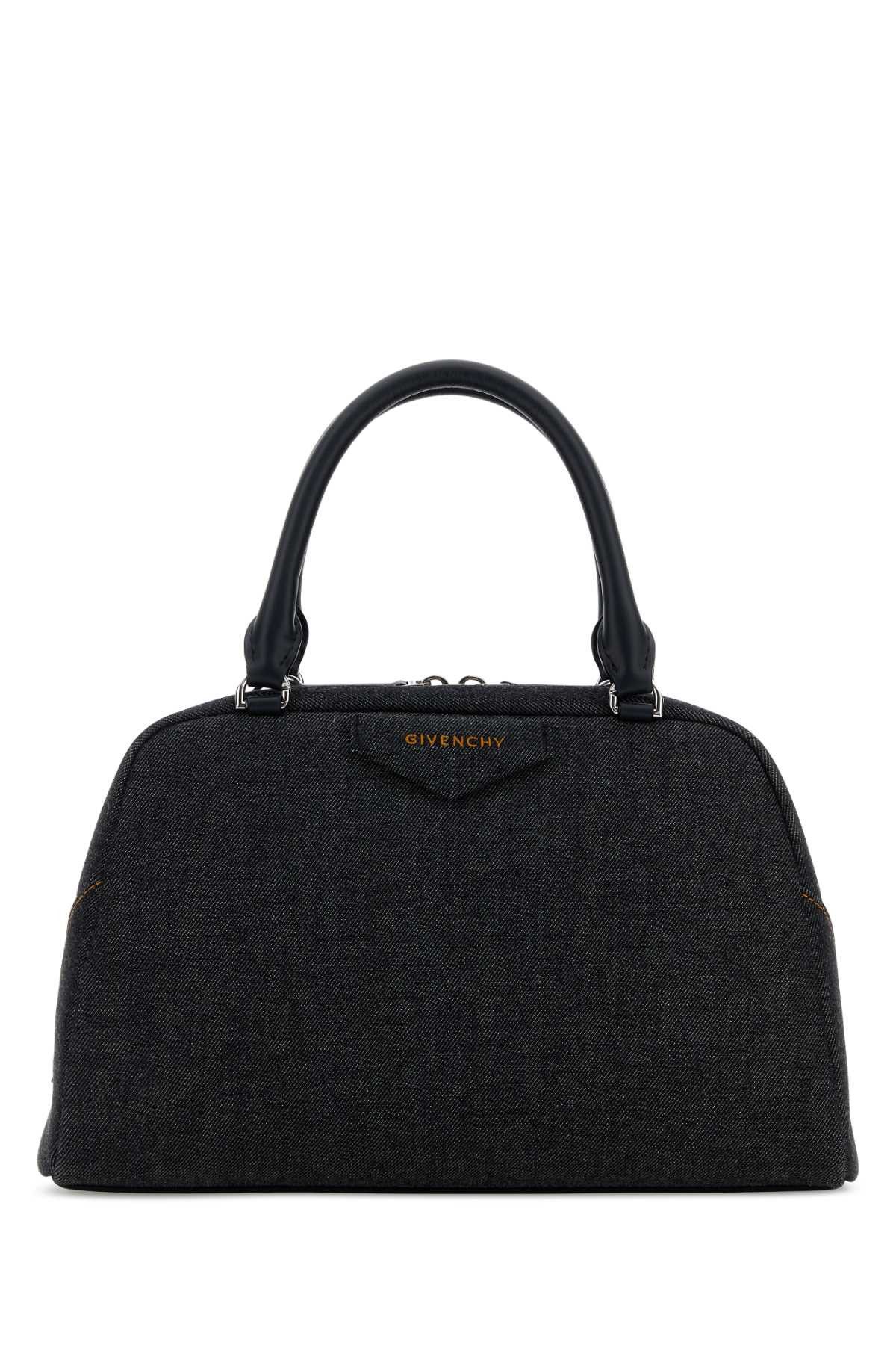 Givenchy Dark Blue Denim Antigona East West Handbag Size ONE SIZE - 1 Thumbnail