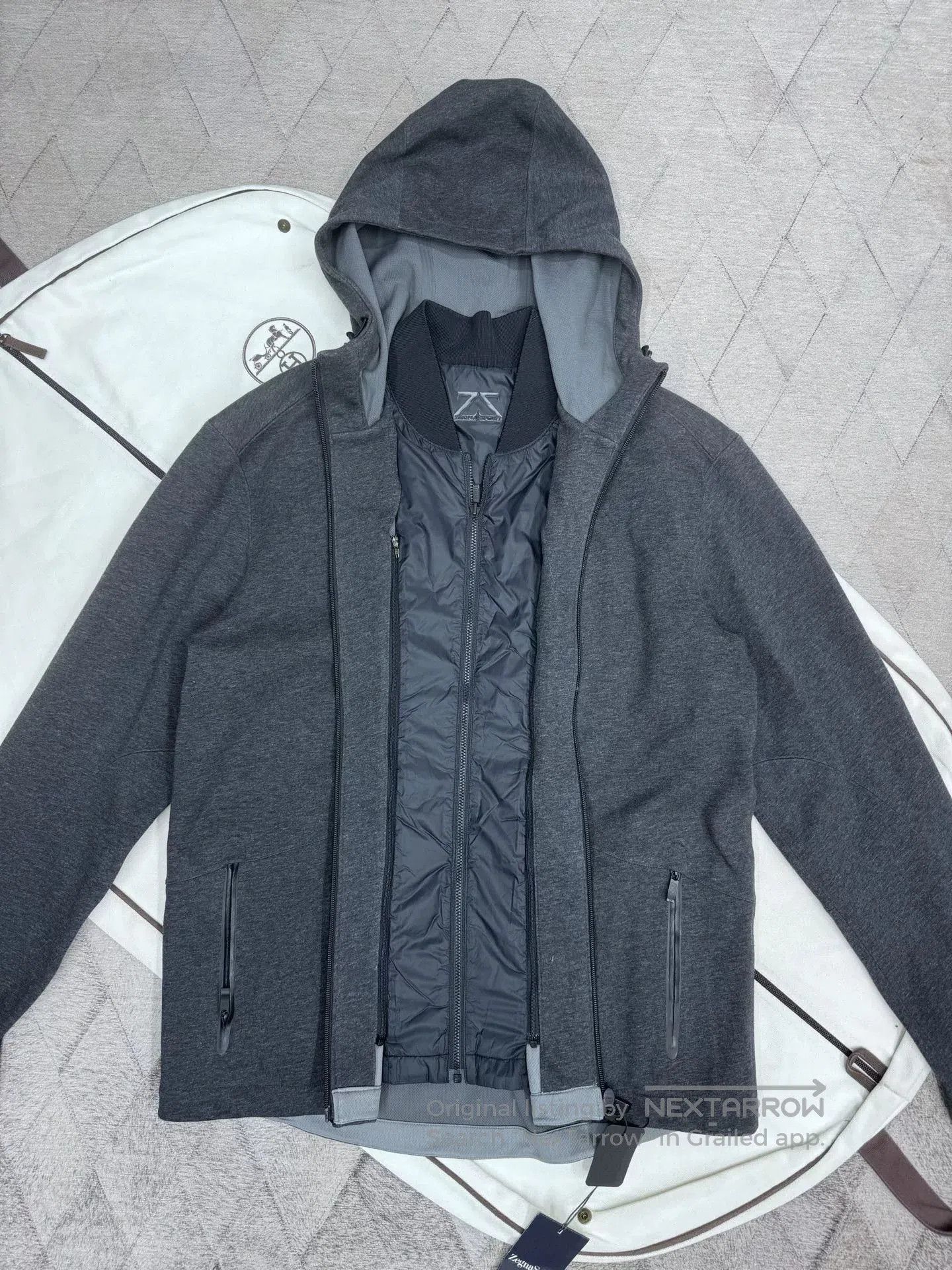 Ermenegildo Zegna Zegna Hooded Jacket w/ Detachable Vest. Size US L / EU 52-54 / 3 - 4 Thumbnail