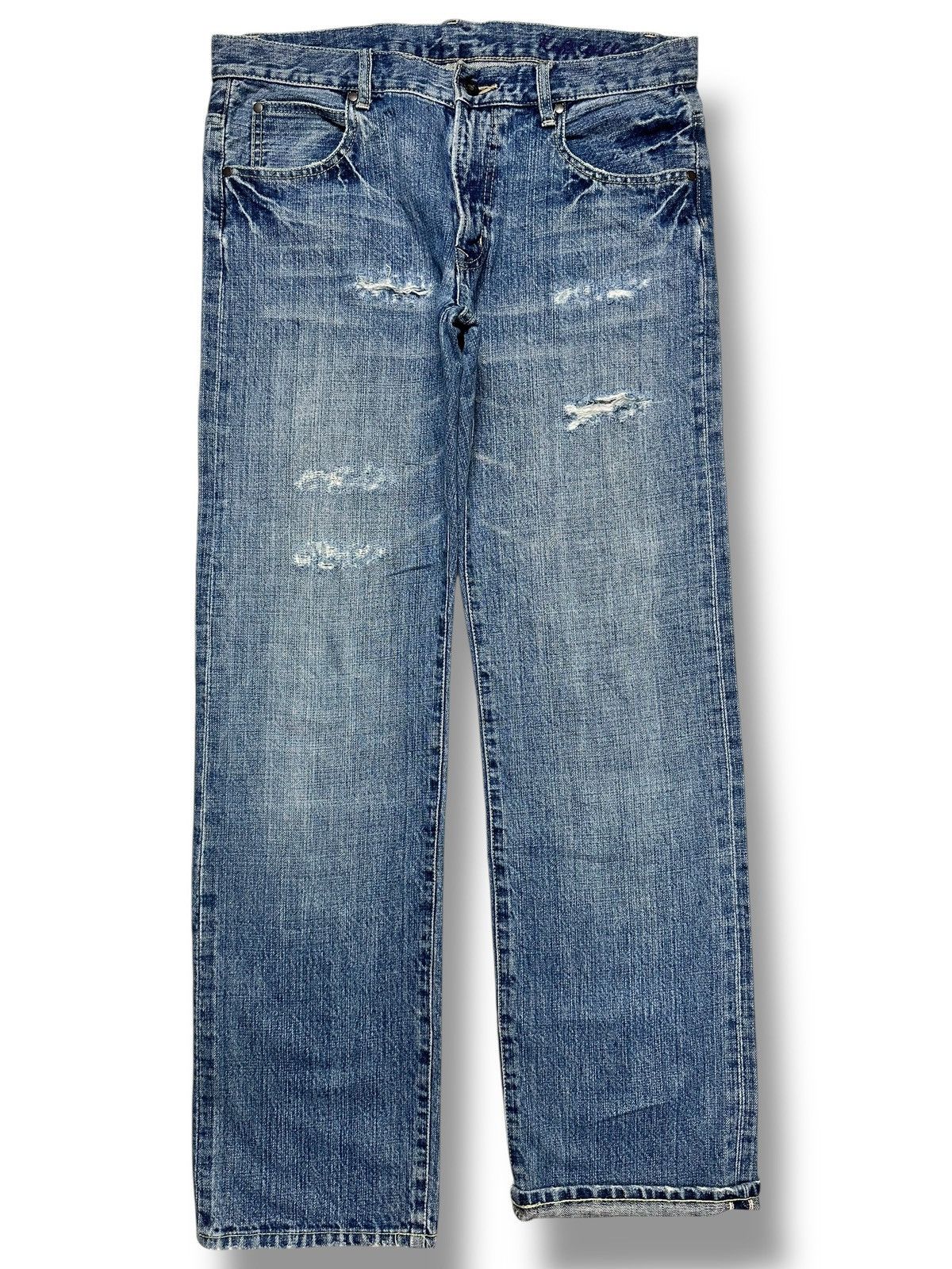 Japanese Brand Vintage K-Collection Japanese Selvedge Jeans With Bluewash Size US 34 / EU 50 - 1 Thumbnail