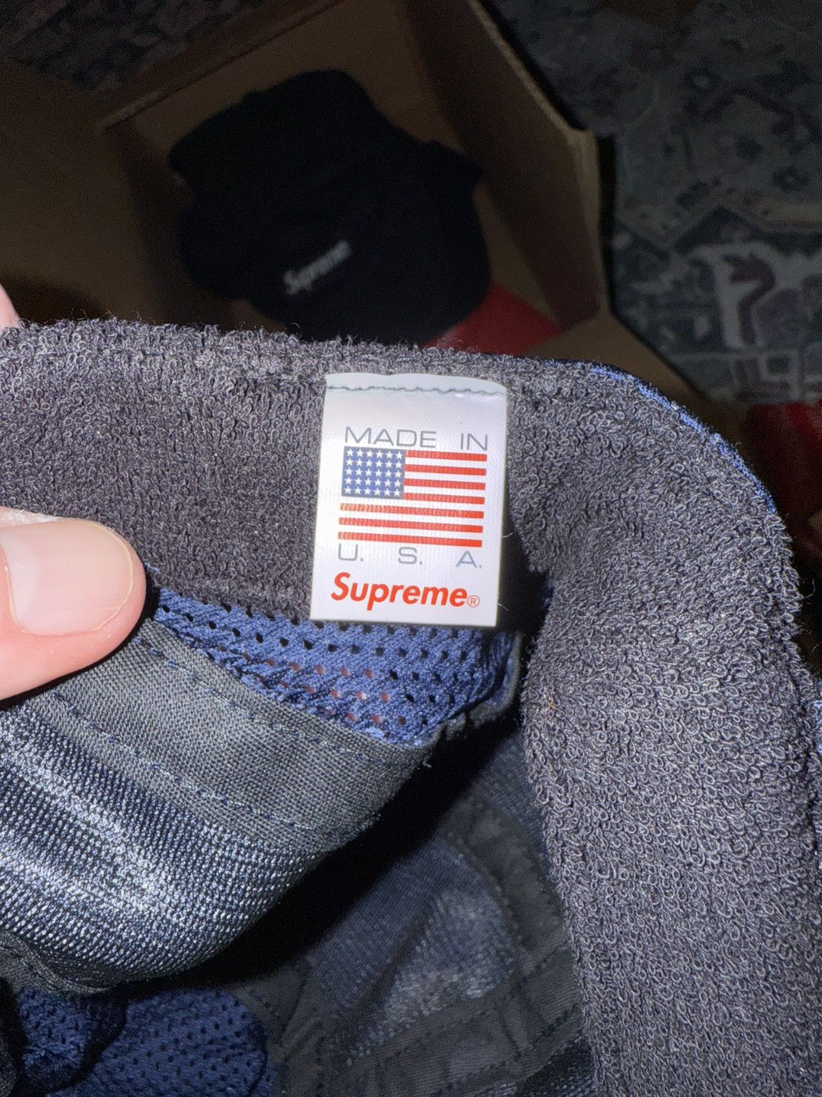 Supreme Supreme navy terry mesh side panel camp cap Size ONE SIZE - 5 Thumbnail