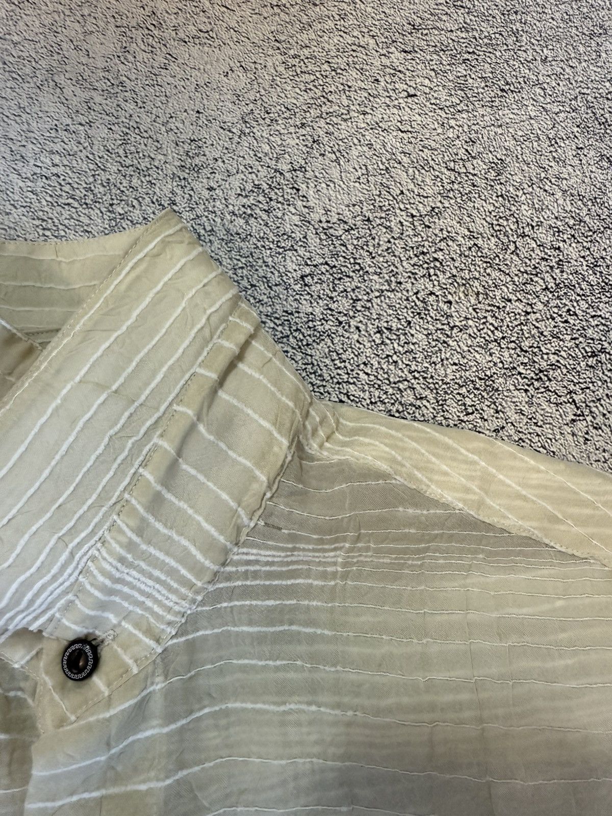 Versace Versace Classic Men Short Sleeve Logo Shirt Striped Viscose Size US M / EU 48-50 / 2 - 14 Thumbnail