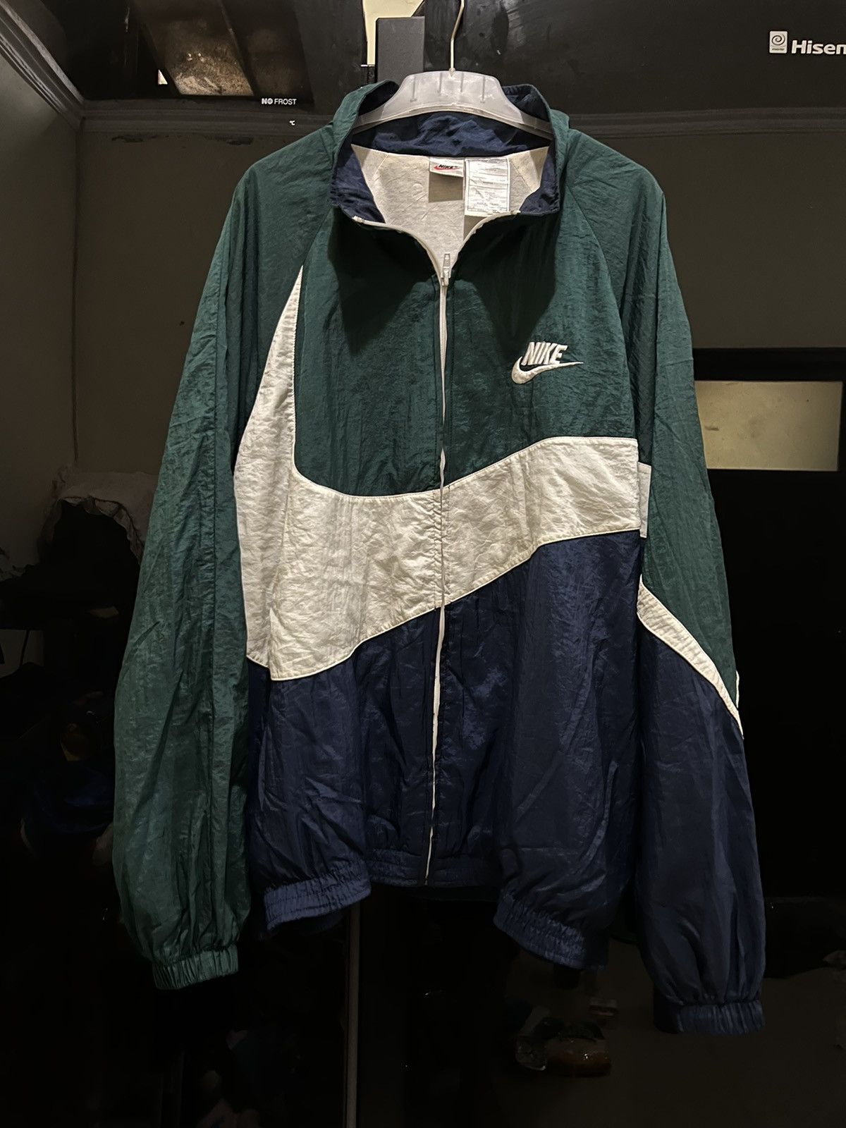 Nike × Nike ACG × Vintage vintage 90s nike big swoosh logo colour block track jacket Size US XL / EU 56 / 4 - 2 Thumbnail