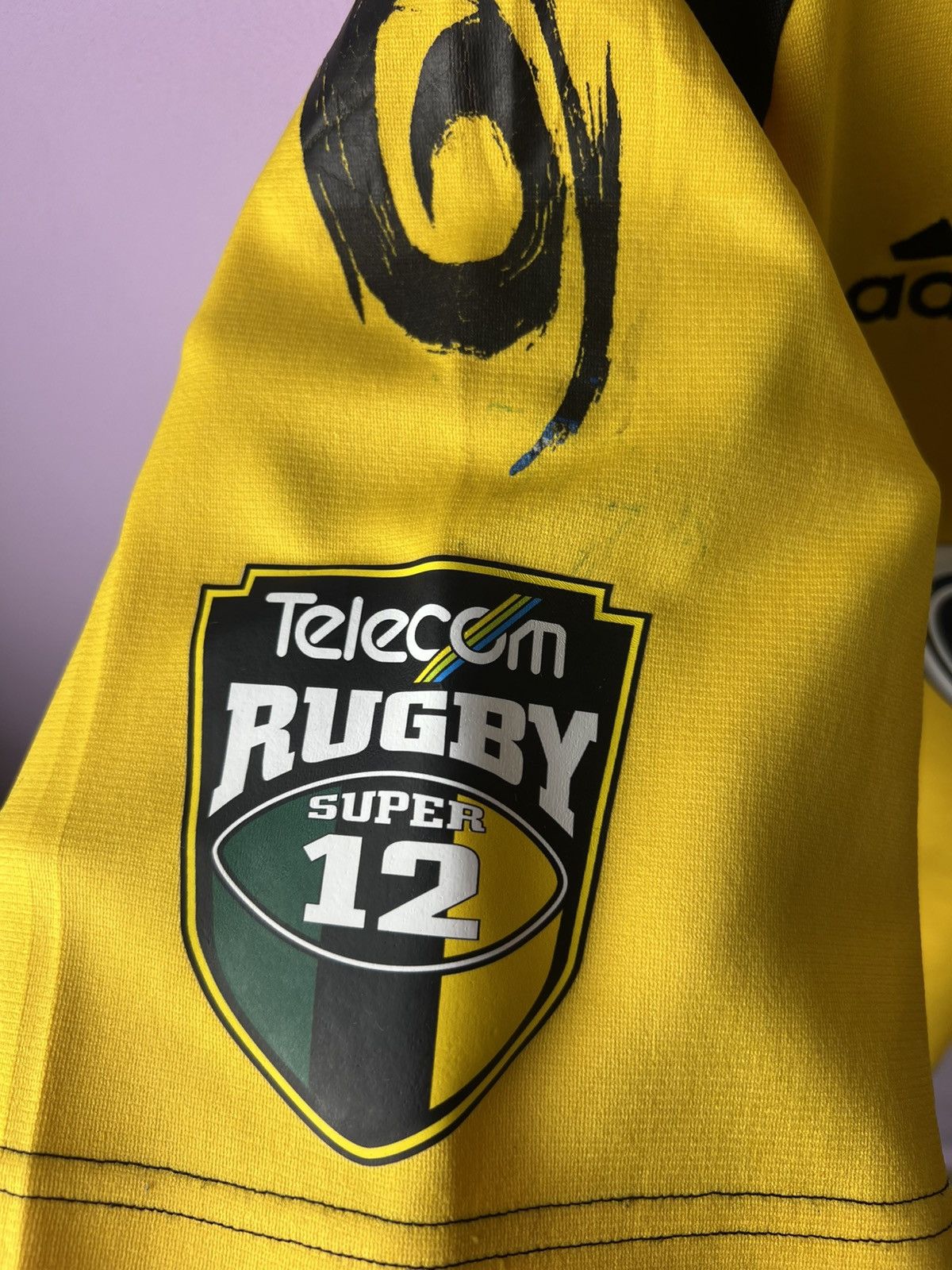 Adidas 🔥Vintage 2000s Hurricanes Rugby Super 12 Jerseys Size US L / EU 52-54 / 3 - 13 Thumbnail